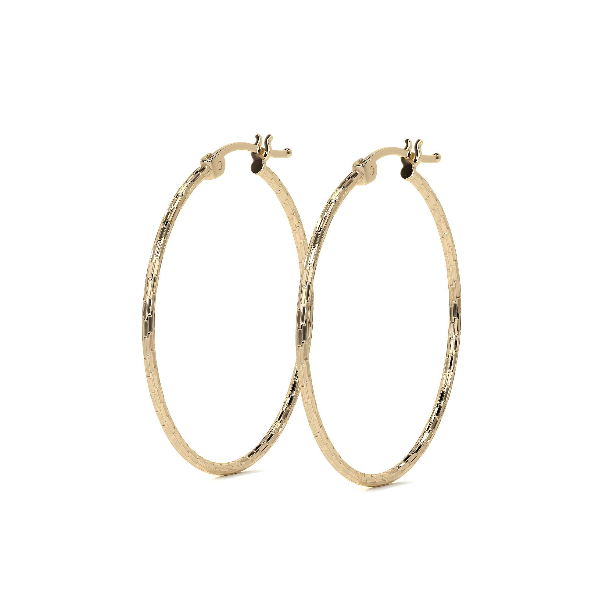 10k Gold Domino Style Diamond Drop Earring