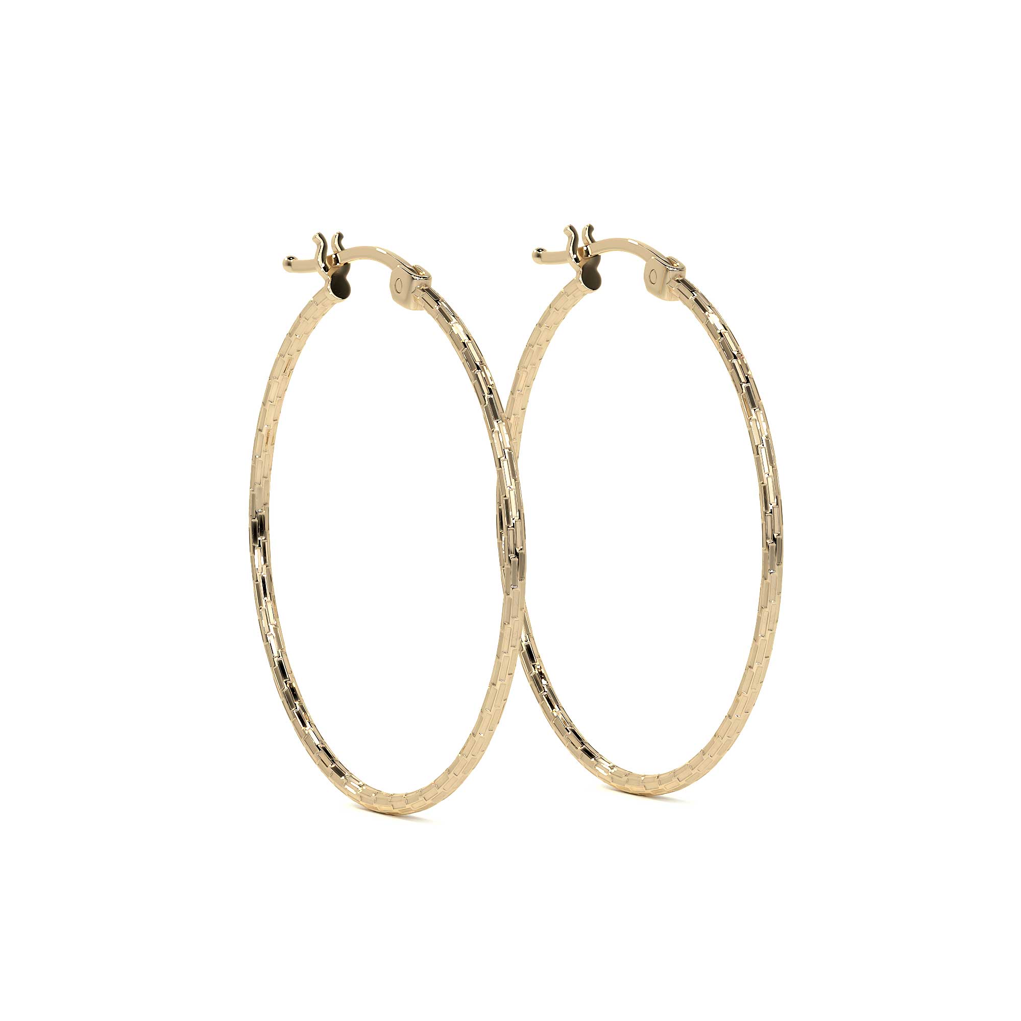 10k Gold Domino Style Diamond Drop Earring