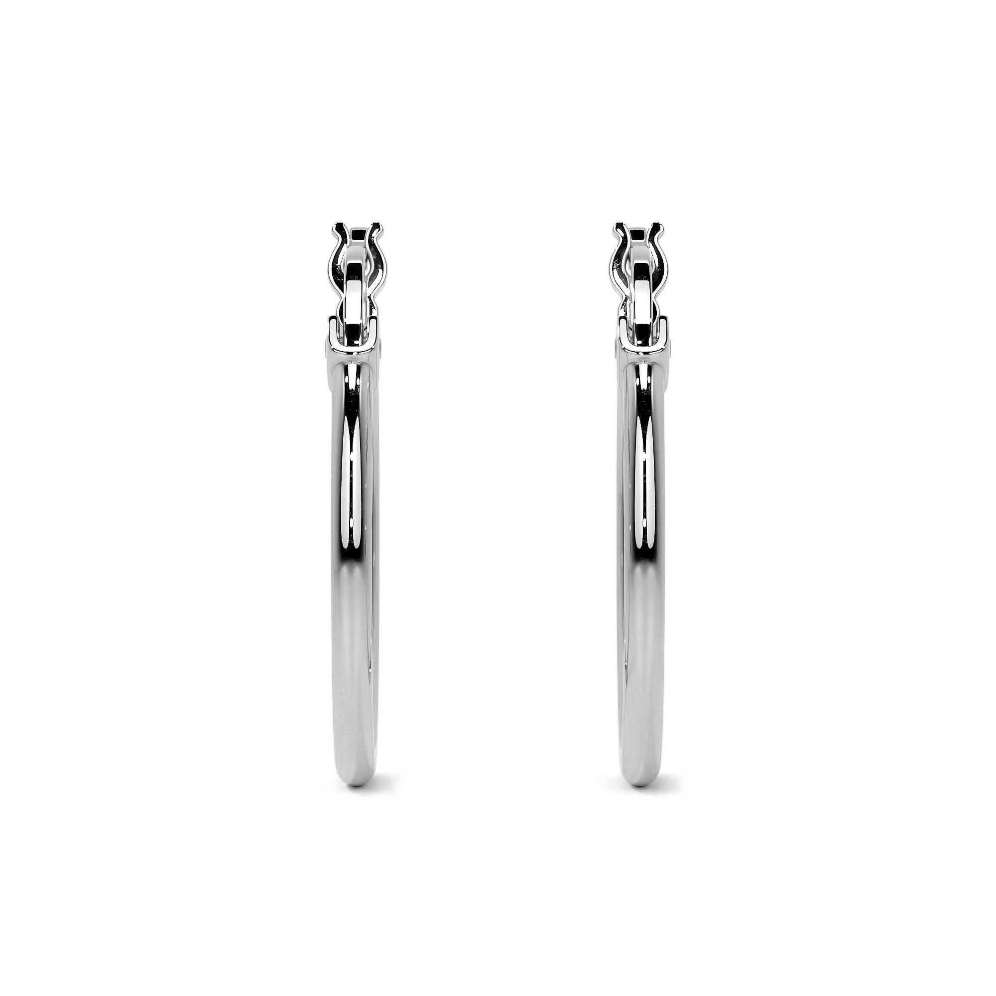 Women's Lightweight Sterling Silver Hoop Earring
