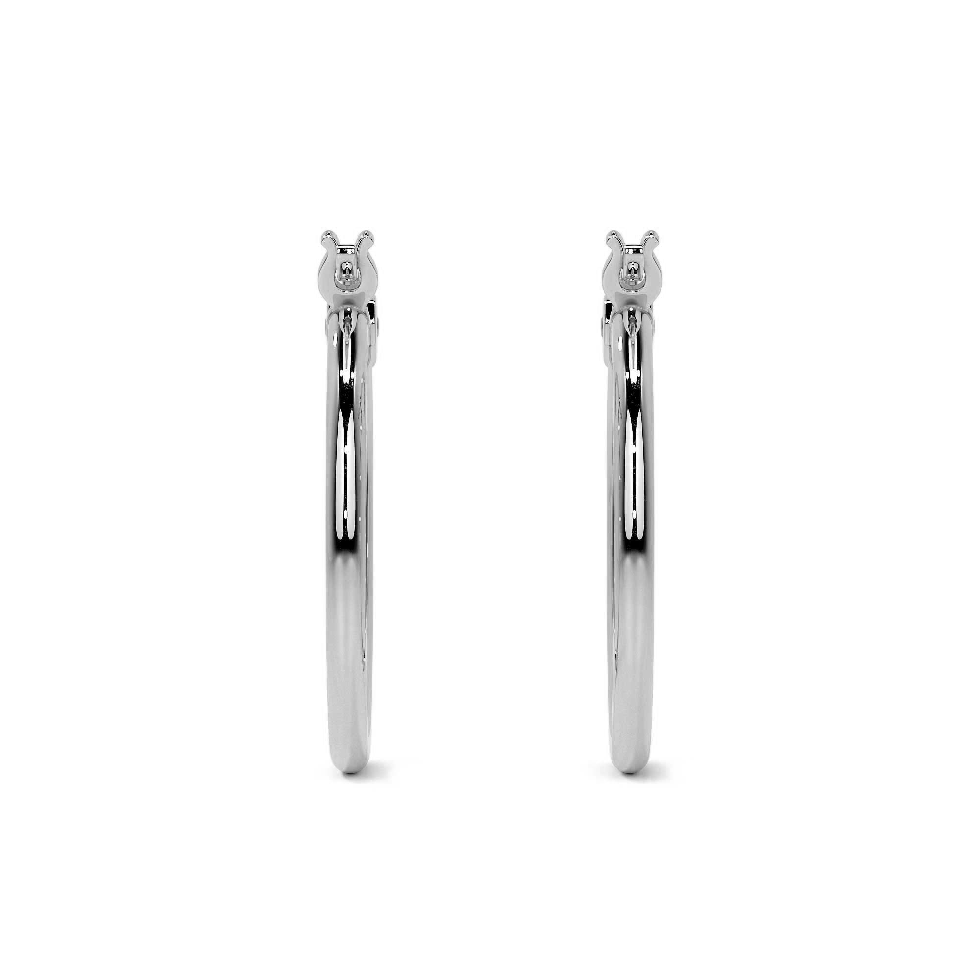 Women's Lightweight Sterling Silver Hoop Earring