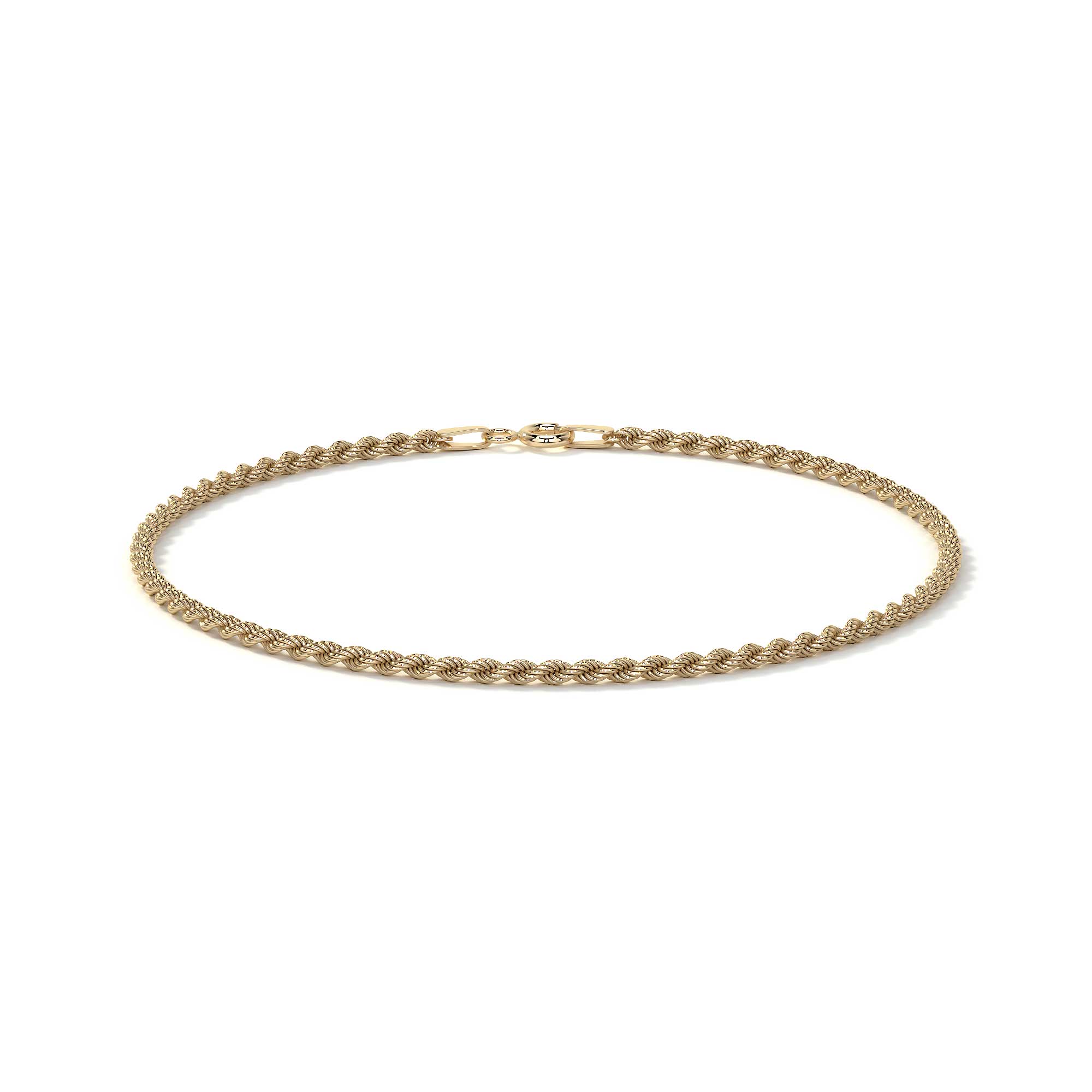10K Gold Italian Torsal Style Bracelet for Men and Women | Elegant Unisex Bracelet (Copy)