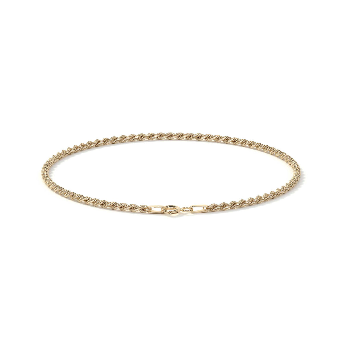 14K Gold Women's Rope Chain Bracelet | Italian Fine Jewelry