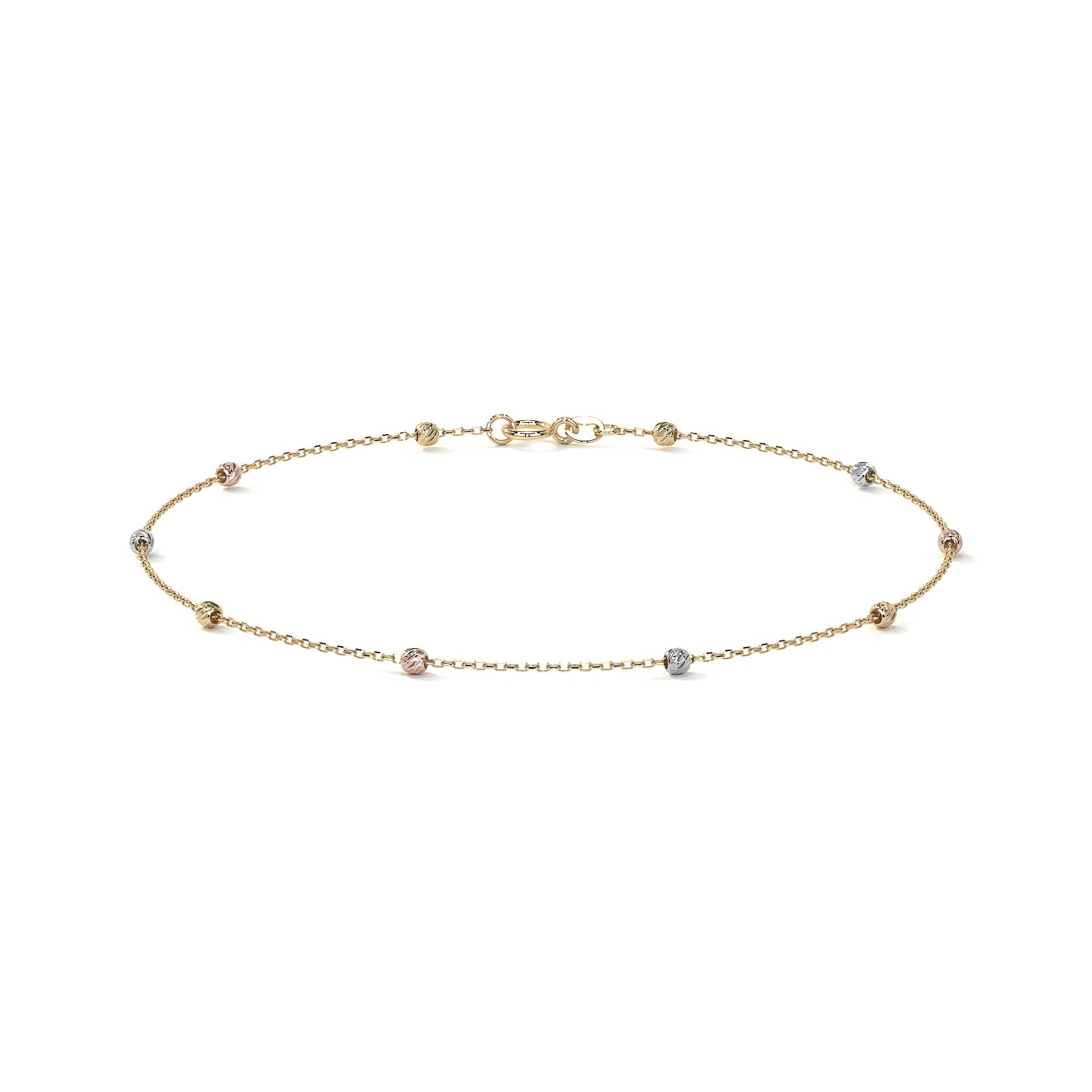 Viviana 14k Gold Slave Bracelet 24cm with 2.5mm Ball