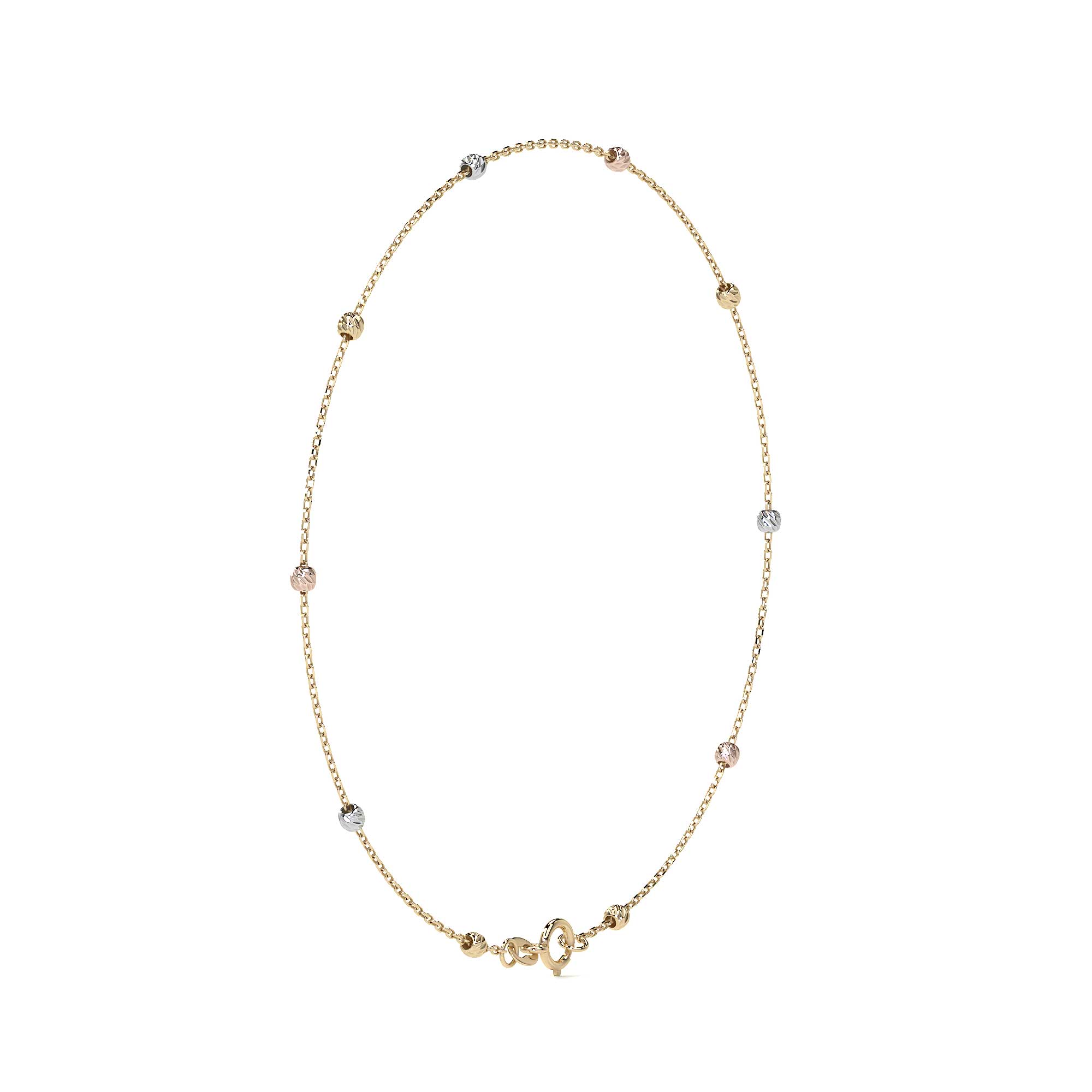 Viviana 14k Gold Slave Bracelet 24cm with 2.5mm Ball
