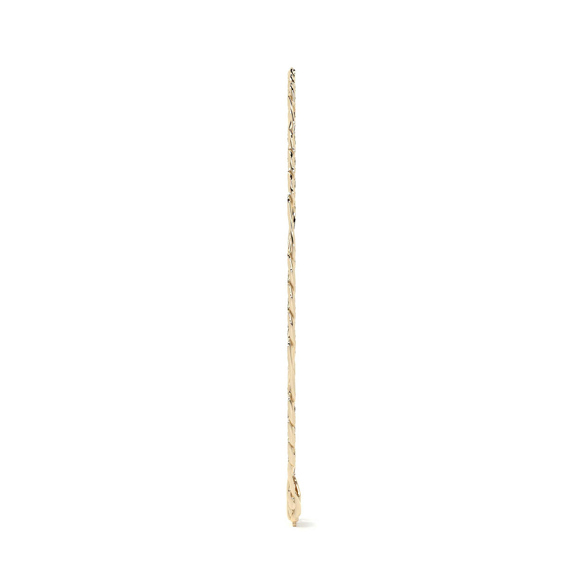10K Italian Solid Figaro Chain, 3.5mm, 45cm, Gold-Tone
