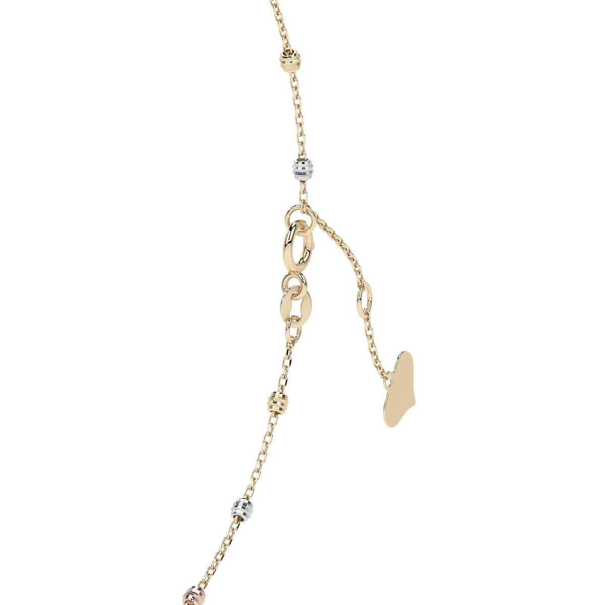 10K Gold Adjustable Viviana Bracelet with Plain Ball | Elegant Fine Jewelry Bracelet