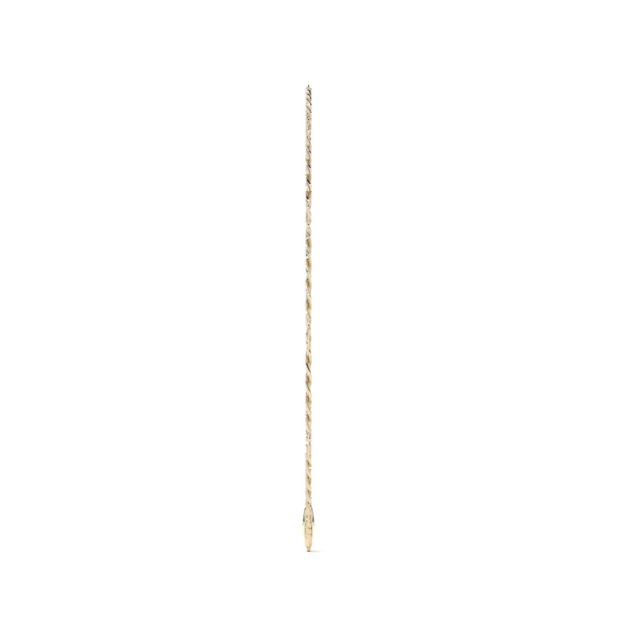 10k Gold 3x1 Diamond Cut Serpentine Bracelet