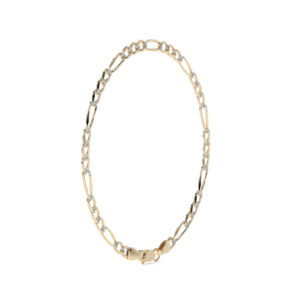 10K Gold Figaro Style Bracelet | Elegant Fine Jewelry Bangle
