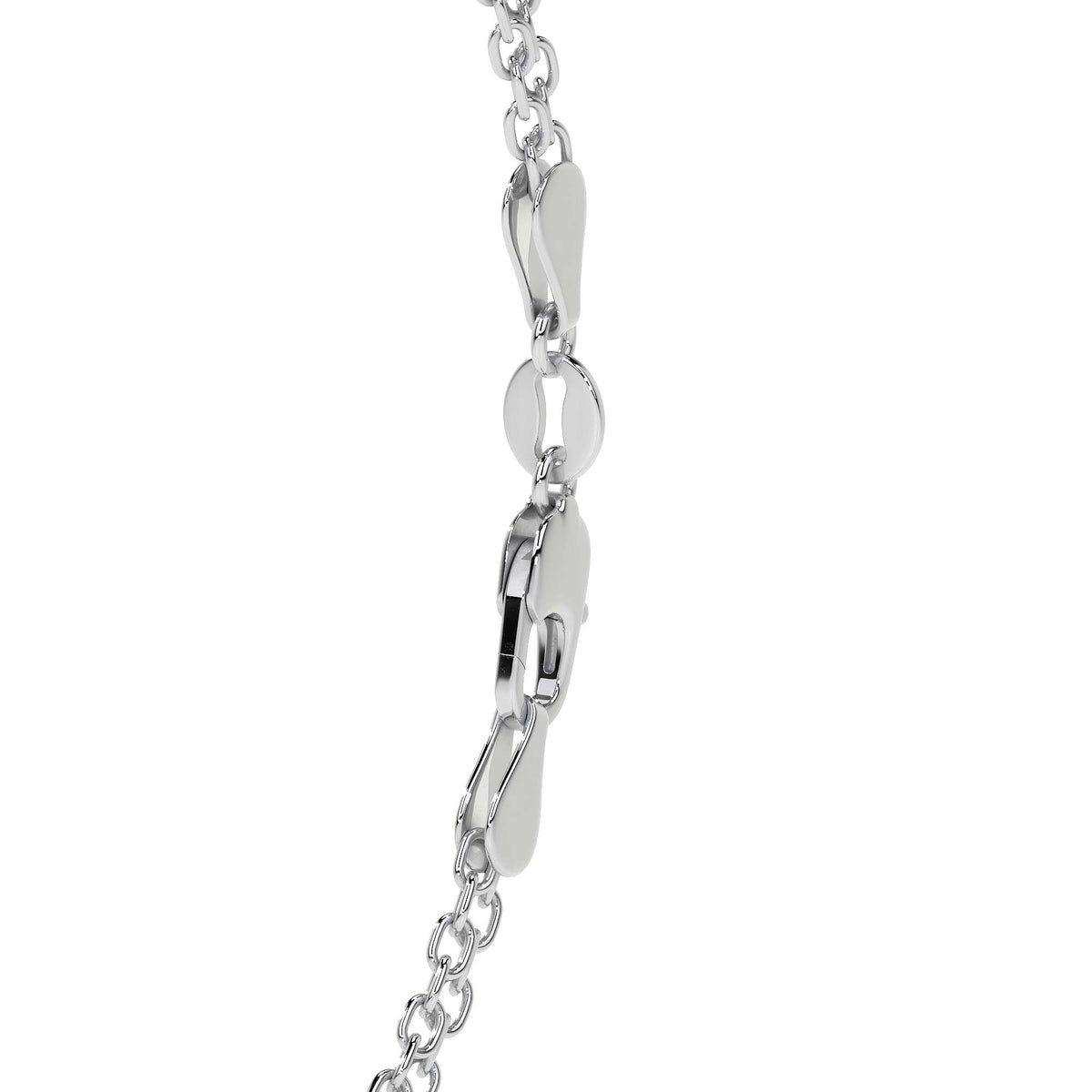 925 Silver Byzantine Bracelet 18 Cm Gauge 2.4 Mm