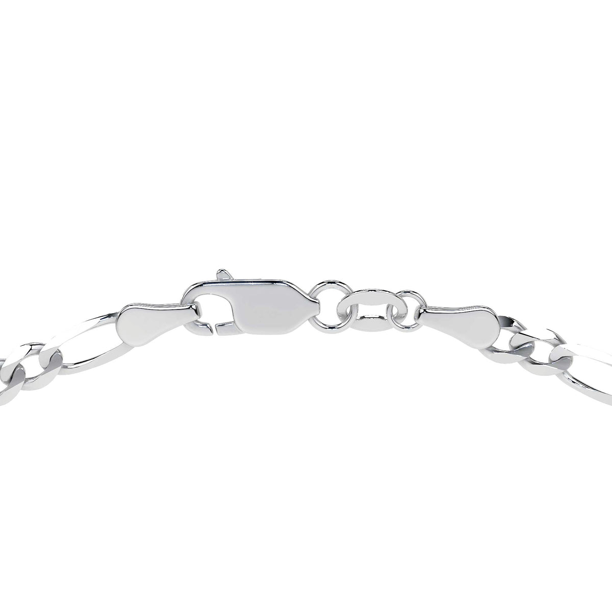 925 Sterling Silver 3x1 Figaro Chain, 4.1mm Gauge in 5 Colors