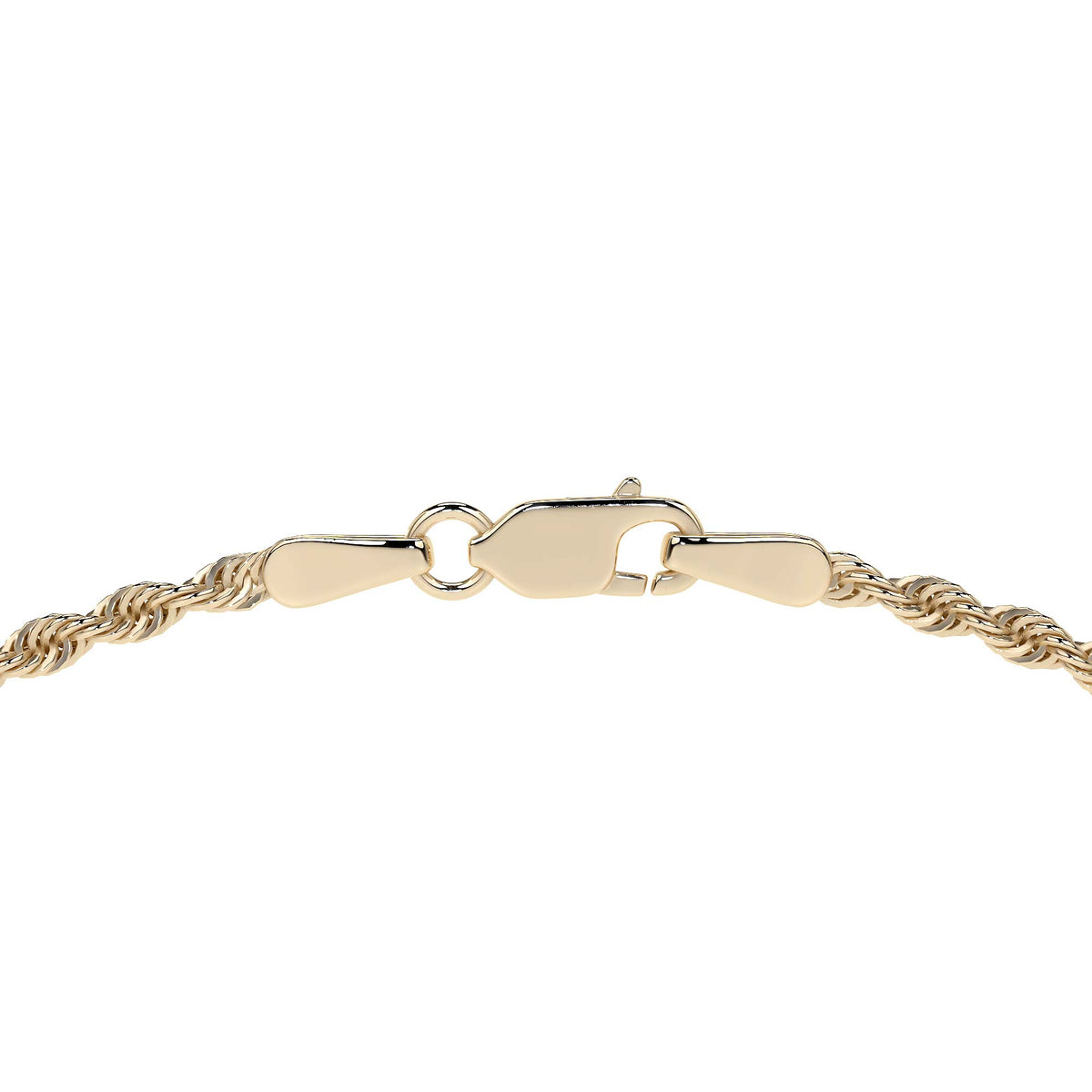 14k Italian Gold Hollow Rope Chain, 3.2mm Gauge