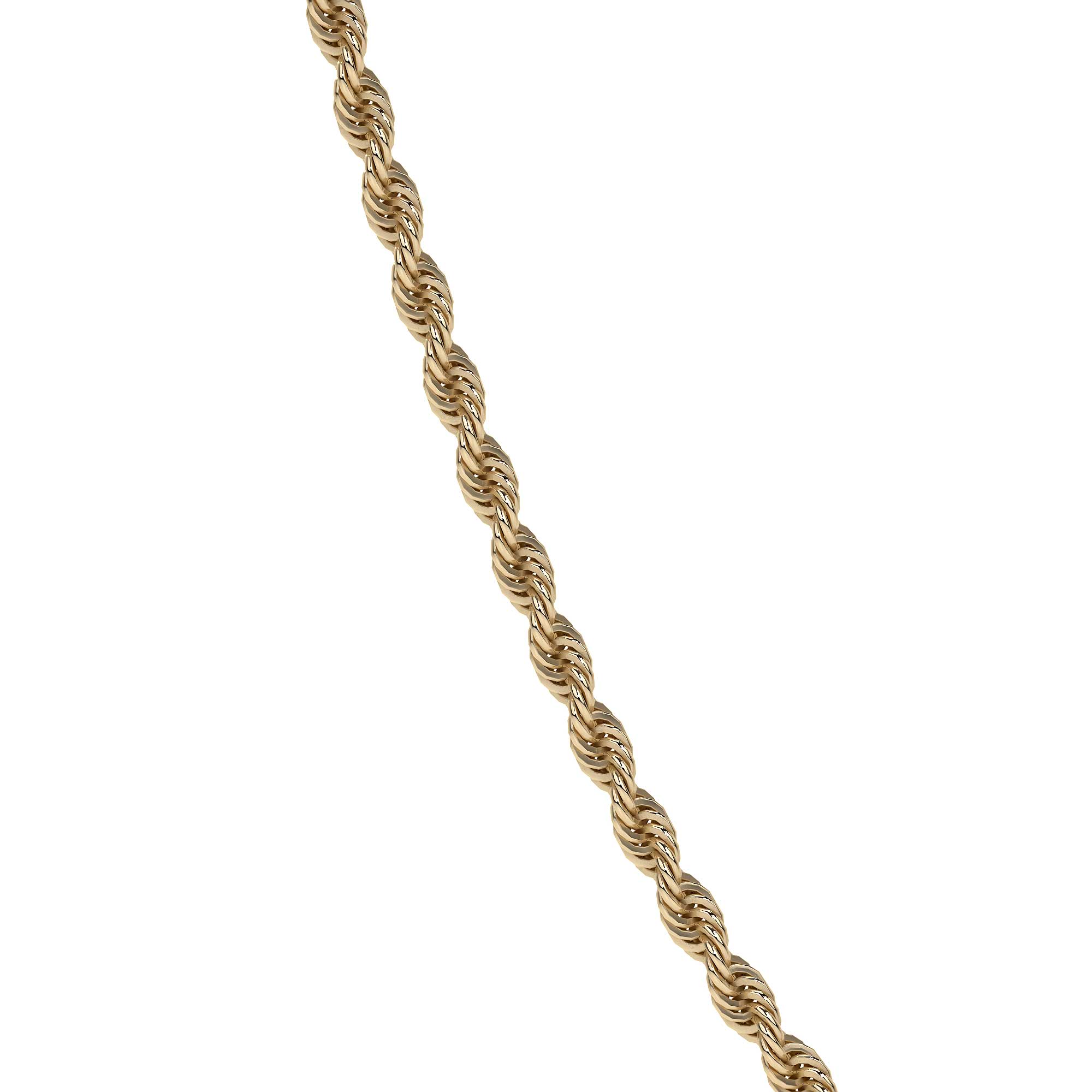10k Italian Gold Men's Torsal Chain, 2.4mm Gauge, 60cm