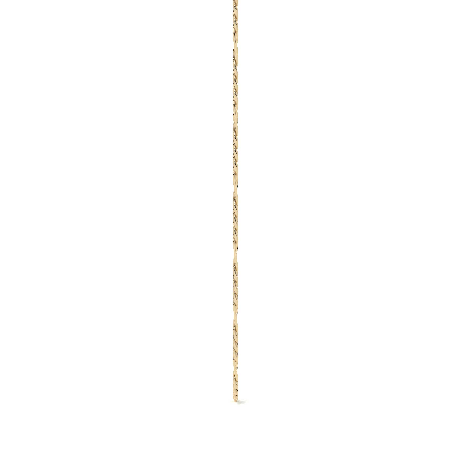 10K Gold Chain 50cm Figaro 3x1, 2.6mm Italian Gold Necklace with Spring Ring Clasp
