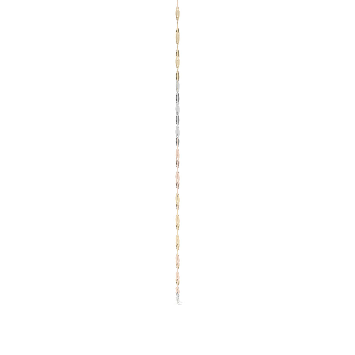 10k Italian Gold Chain, Coffee Bean Style