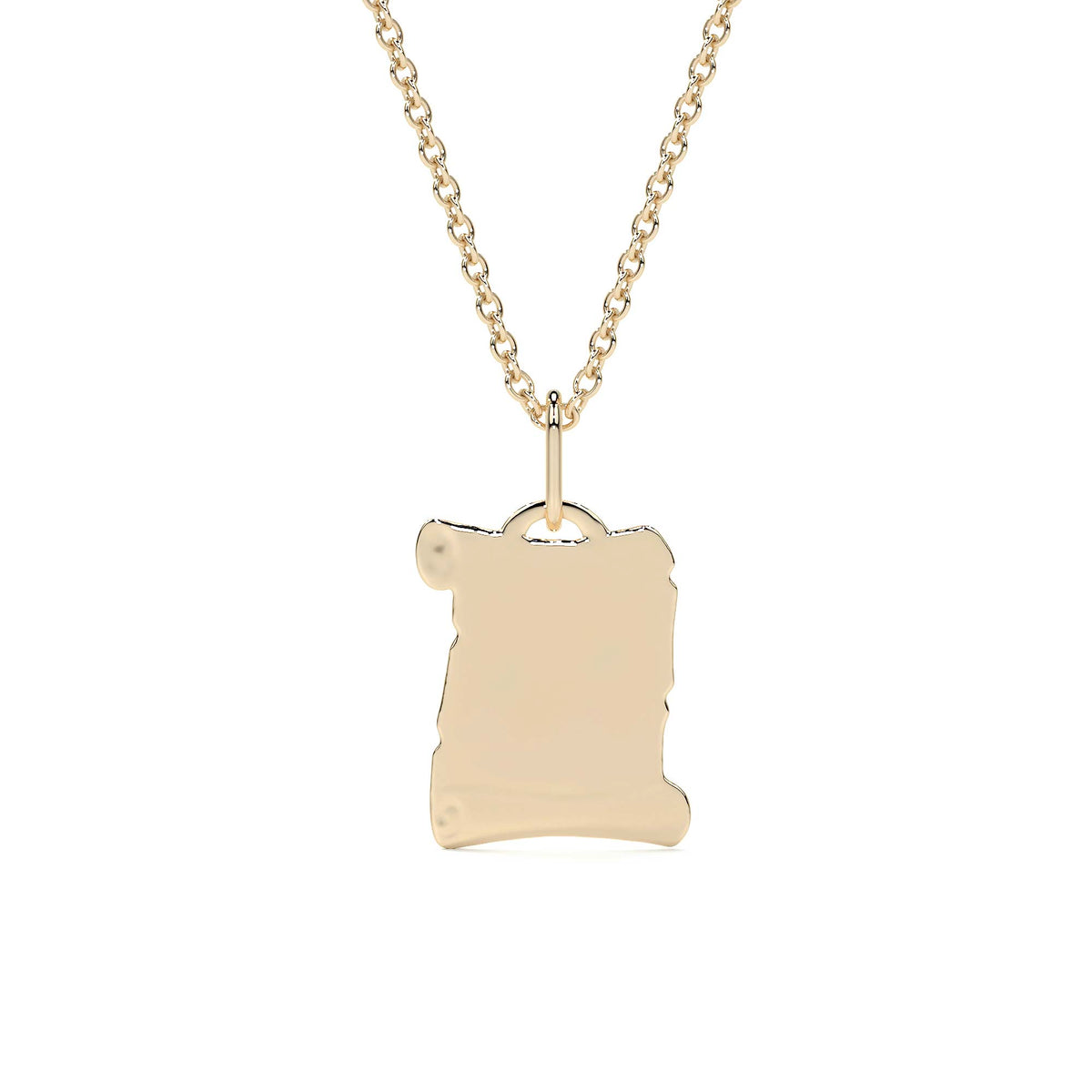 14K Gold Sacred Chalice Religious Medal Pendant | 12mm Italian Gold Pendant | Fine Jewelry