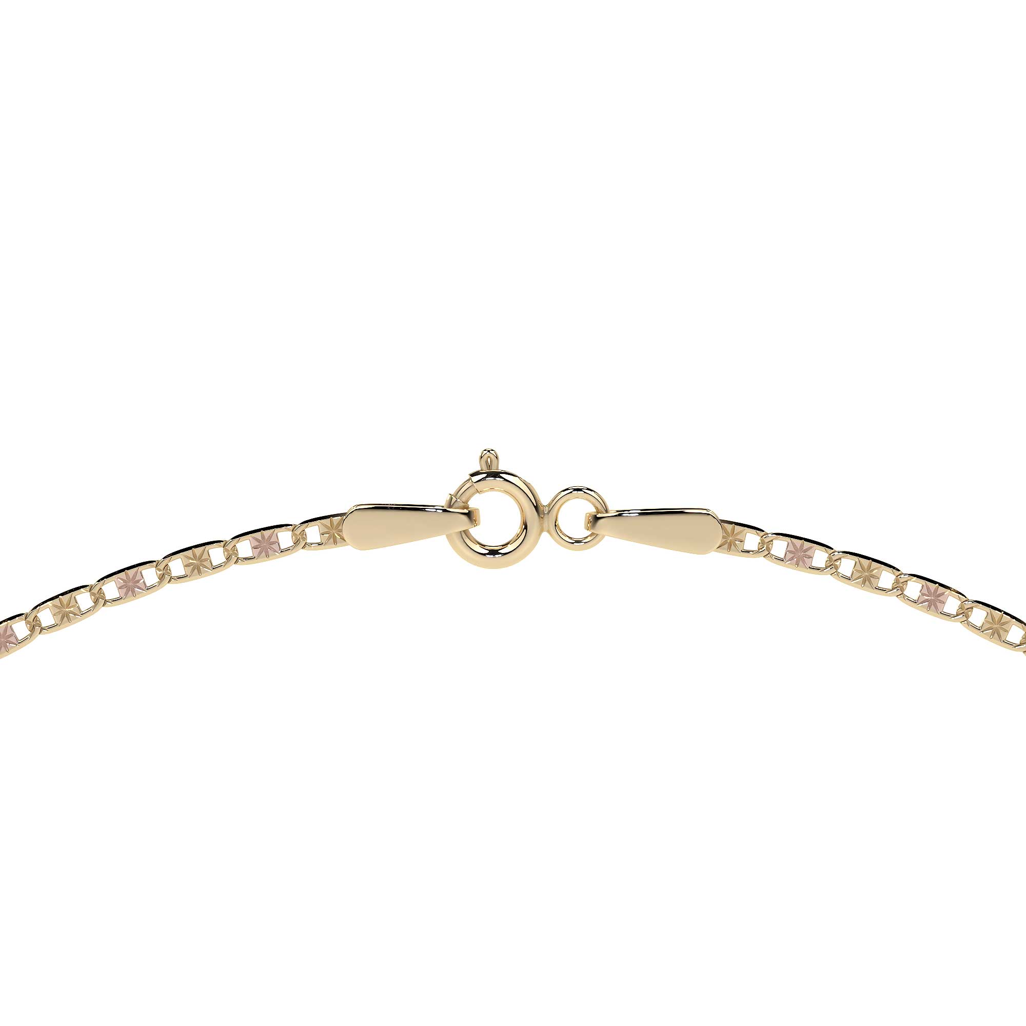 14K Gold Valentino Chain 45cm | Italian Gold Necklace with Spring Ring Clasp | Fine Jewelry