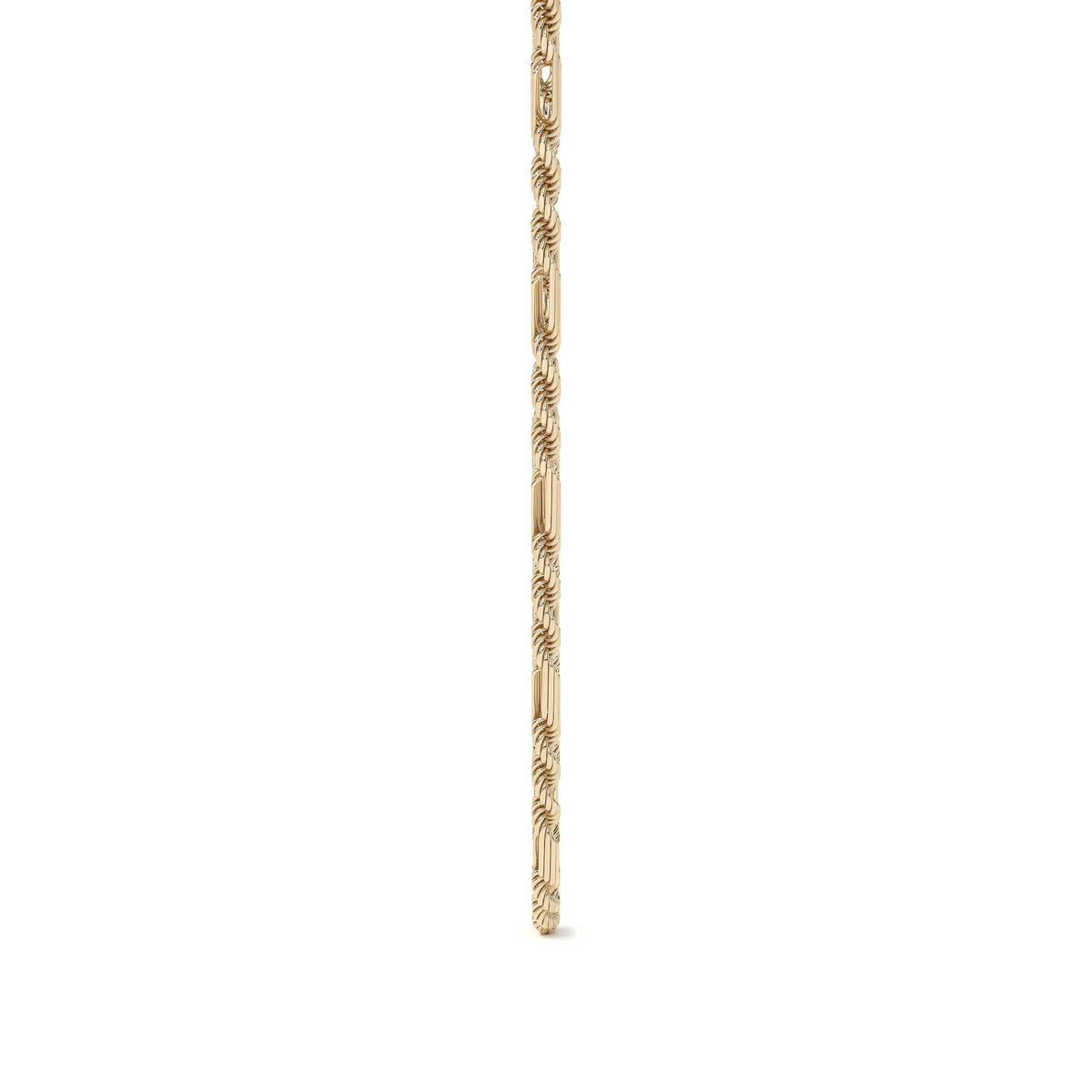 14k Italian Torsal Figaro 3x1 Chain, 60cm, 3.0mm Gauge