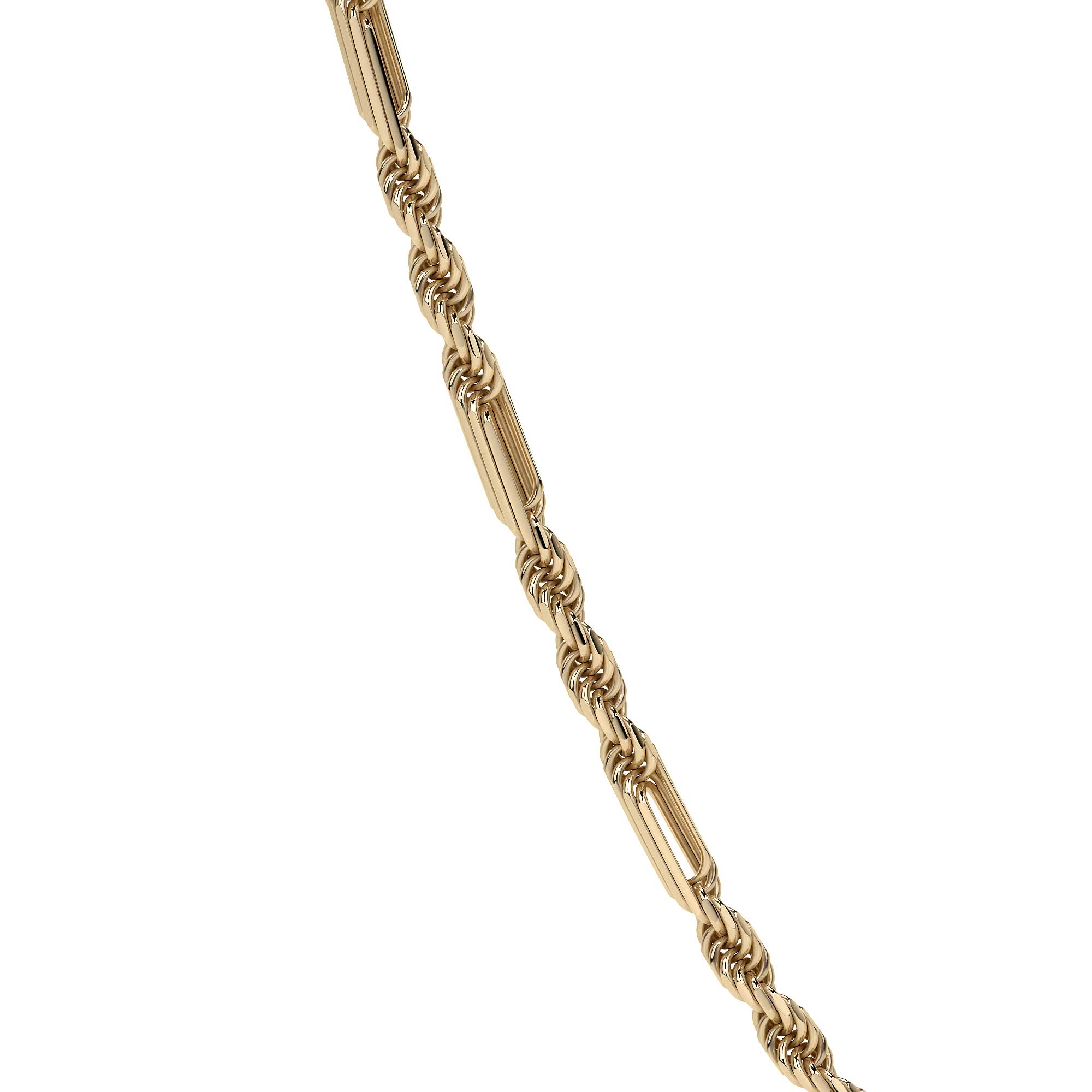 14k Italian Torsal Figaro 3x1 Chain, 60cm, 3.0mm Gauge