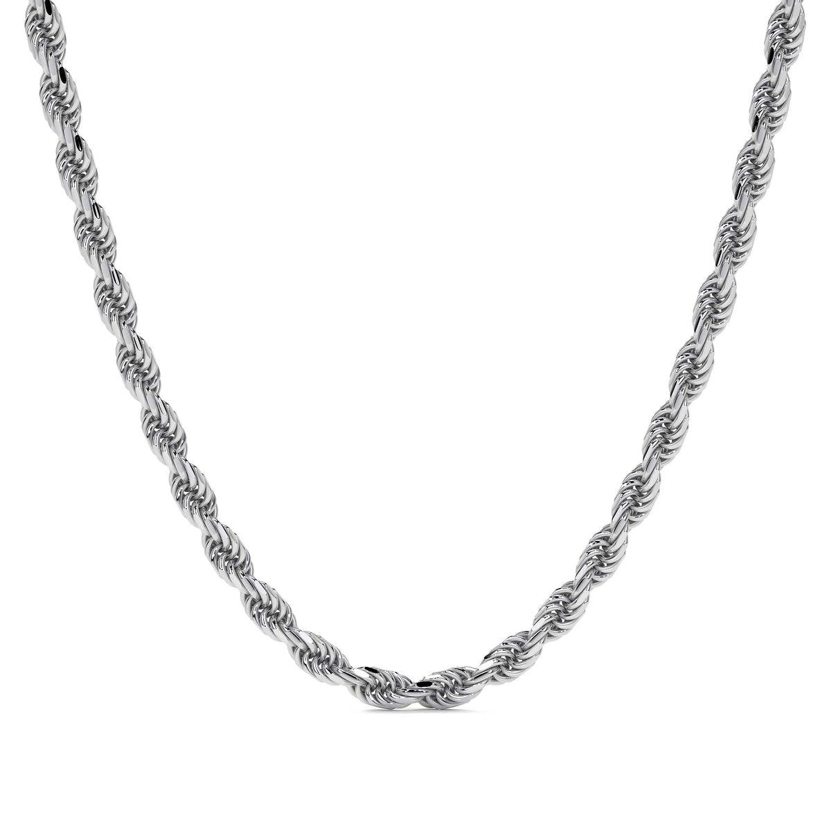 Sterling Silver 925 Torsal Chain 3.2 mm Gauge, 4 Colors