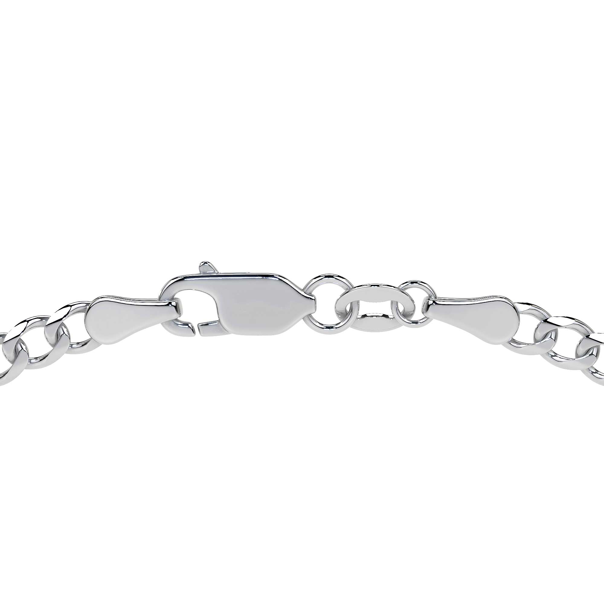 925 Sterling Silver Curb Chain, 3.2mm Gauge, in 5 Colors