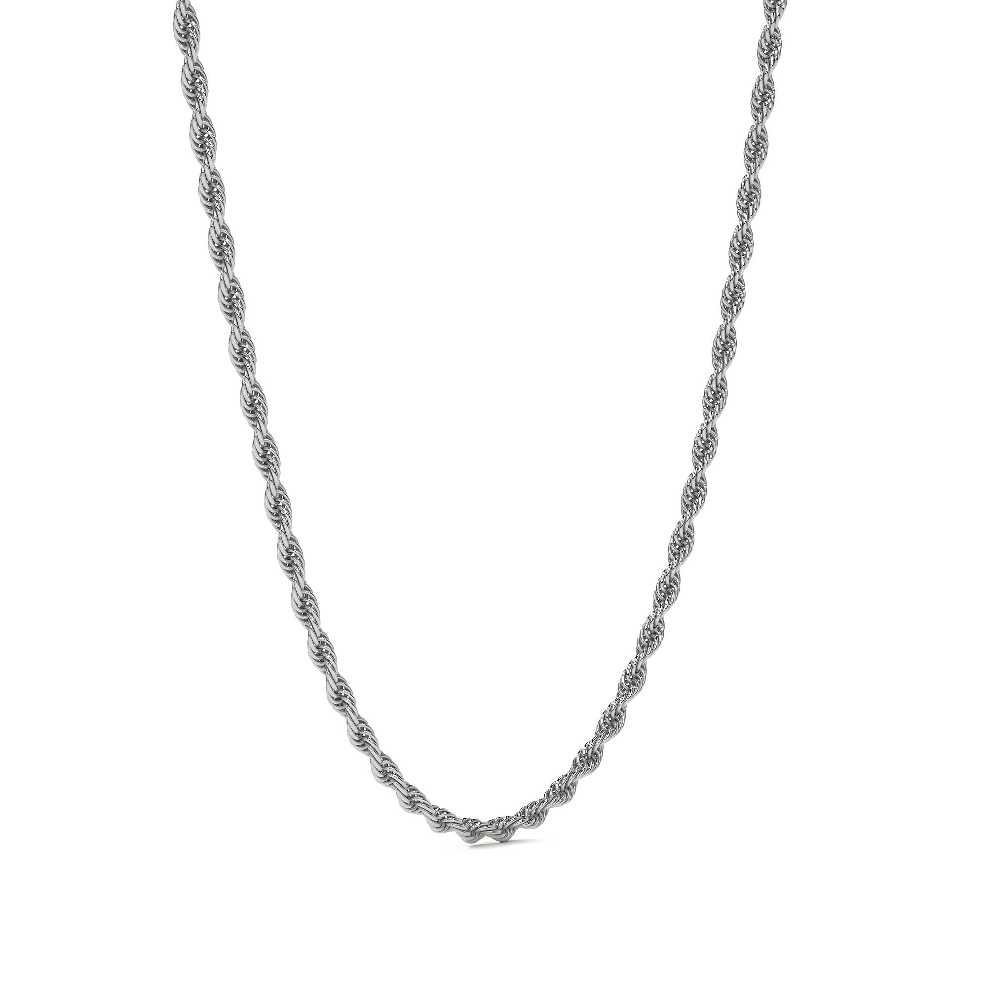 925 Italian Sterling Silver Torsal Chain 1.9mm Gauge in 4 Colors