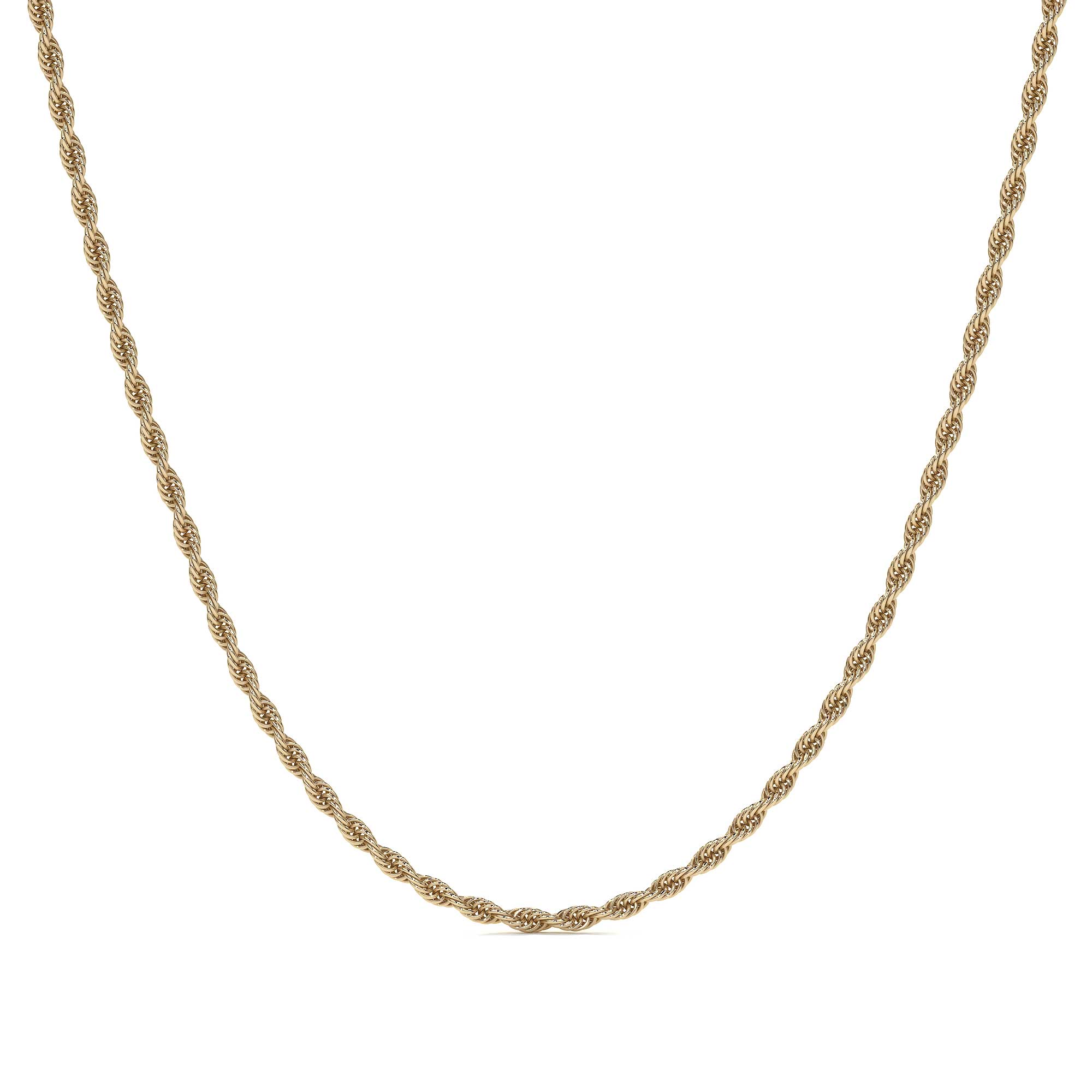 10k Italian Gold Men's Torsal Chain, 1.9mm Gauge, 55cm