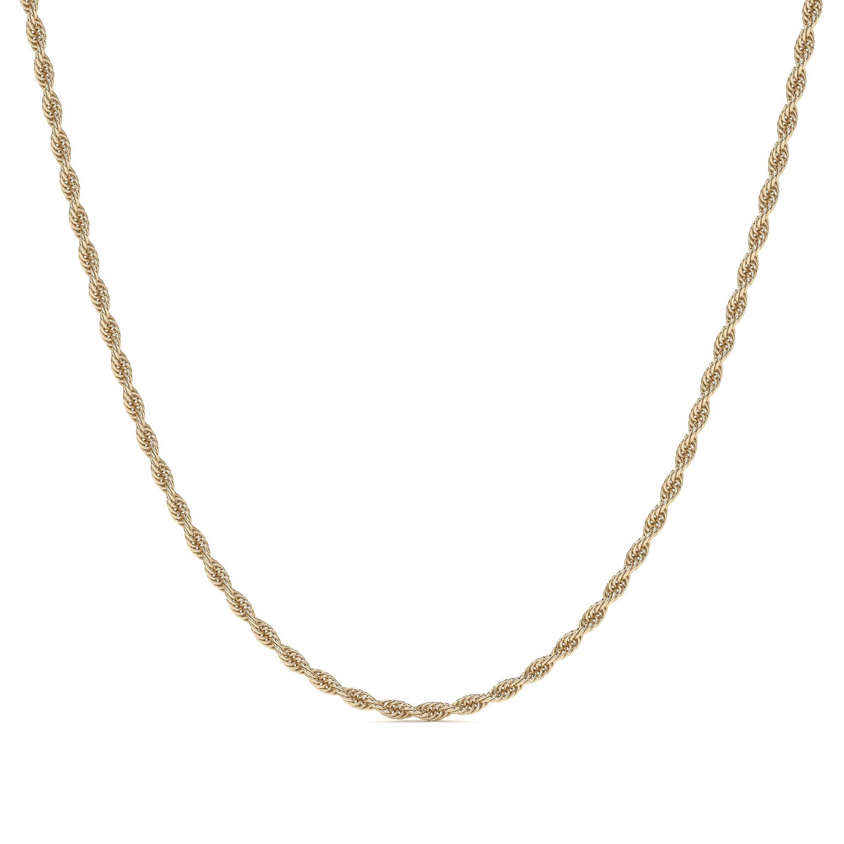 10k Italian Gold Men's Torsal Chain, 1.9mm Gauge, 55cm