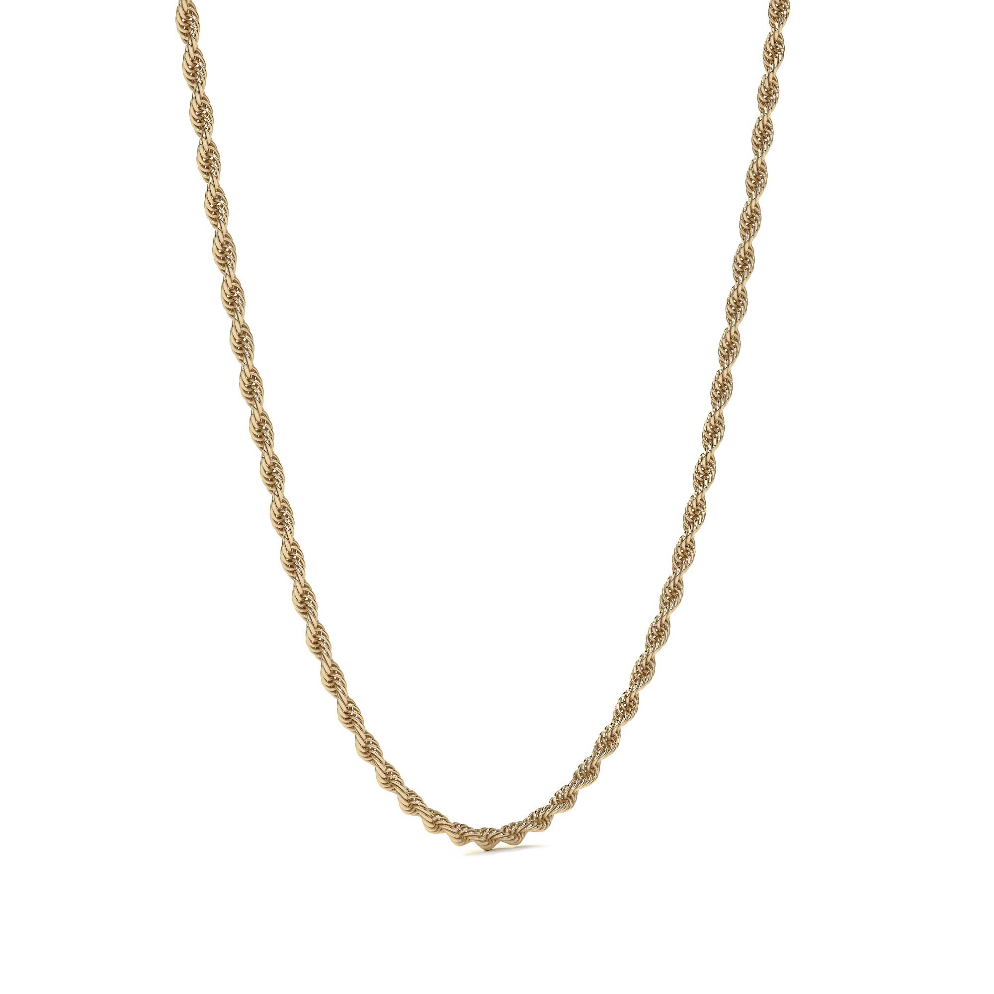 10k Italian Gold Men's Torsal Chain, 1.9mm Gauge, 55cm