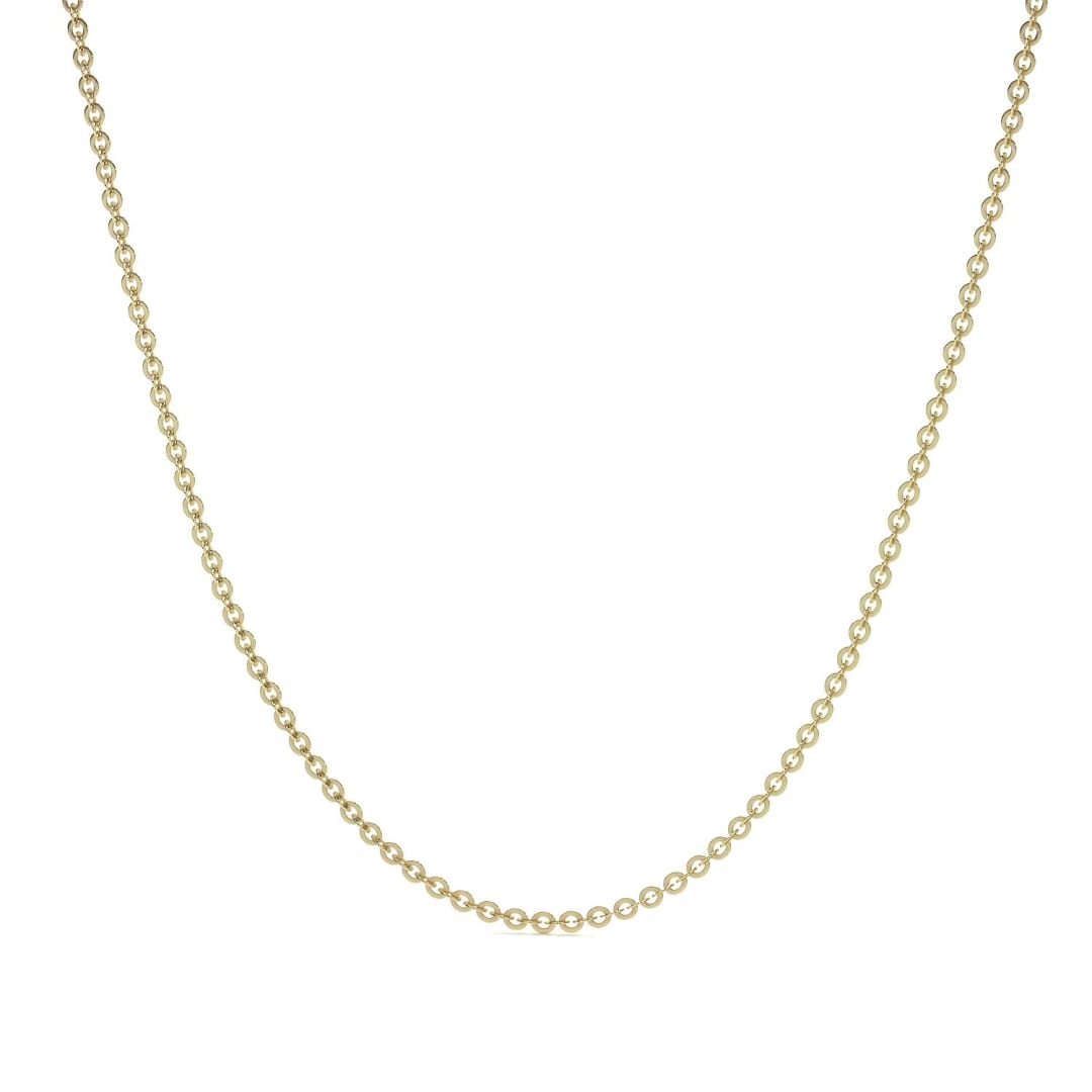 10k Gold Rolo Chain 55 cm 0.7mm Gauge