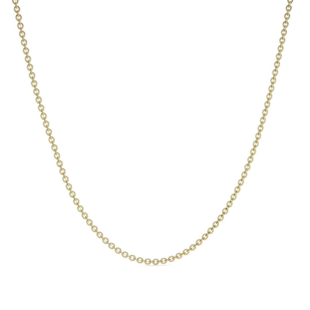 10k Gold Rolo Chain 55 cm 0.7mm Gauge