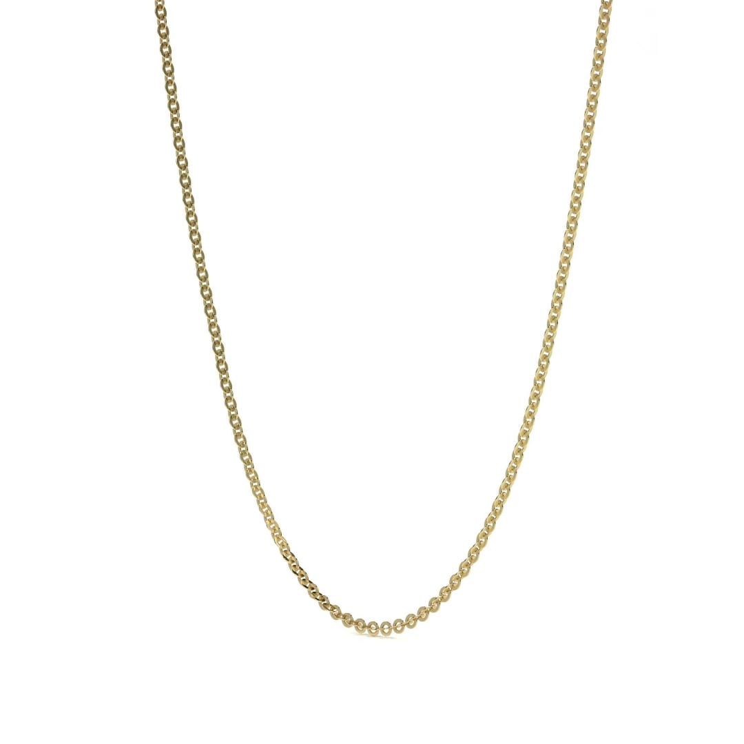 10k Gold Rolo Chain 55 cm 0.7mm Gauge