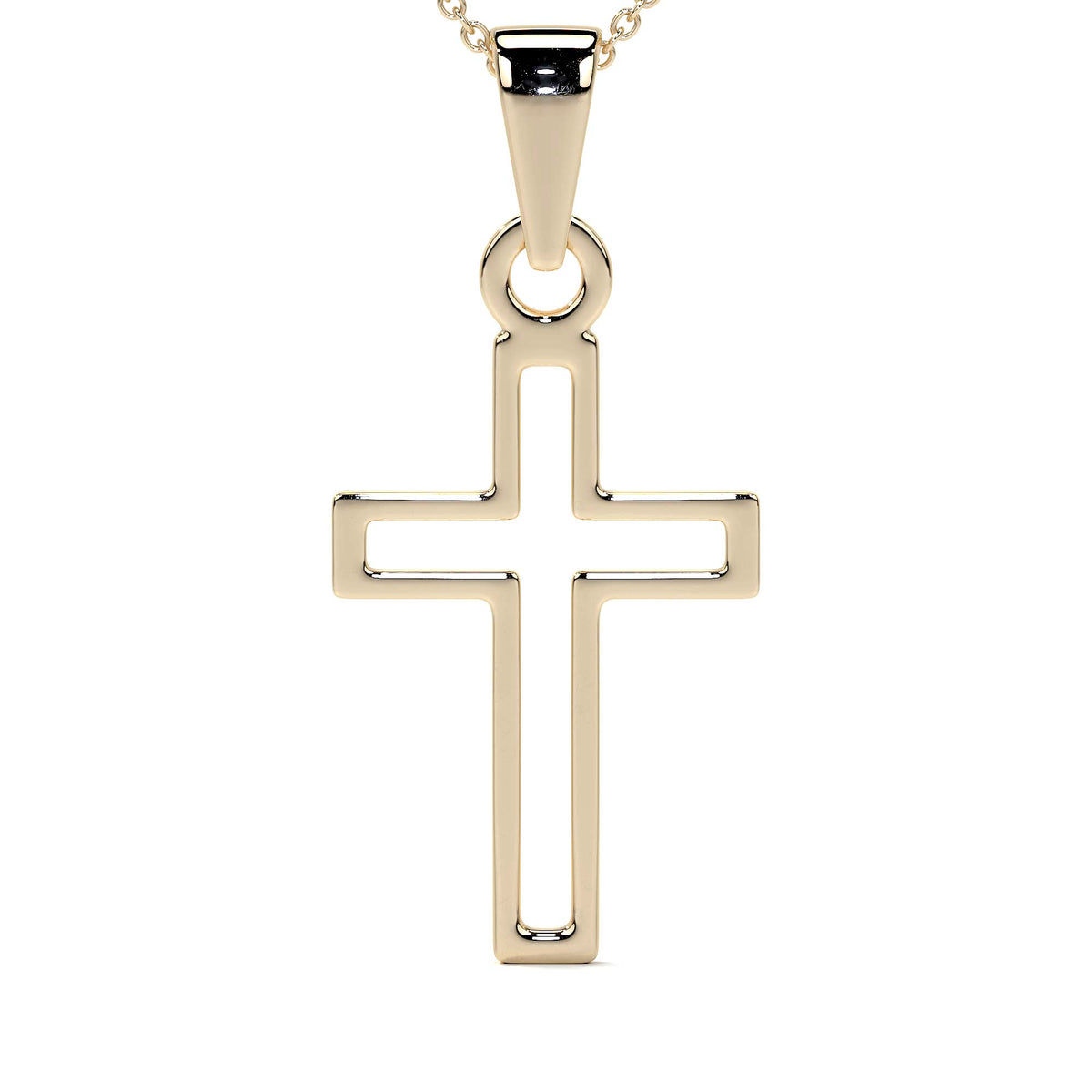 Women's 10k Gold Cross Necklace