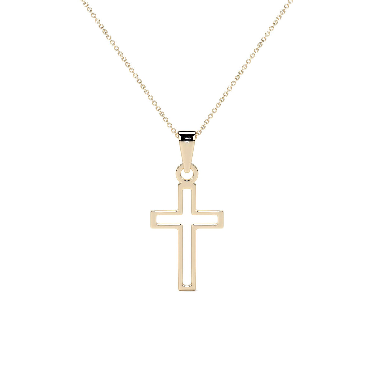 Women's 10k Gold Cross Necklace