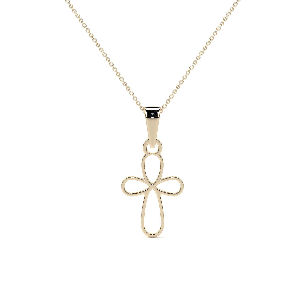 10k Gold Cross Pendant