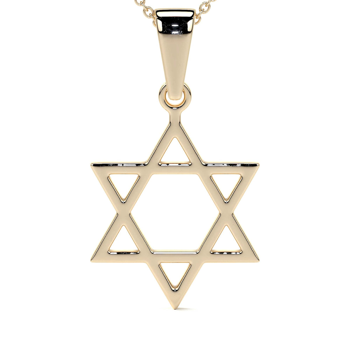 10k Gold Star of David Pendant