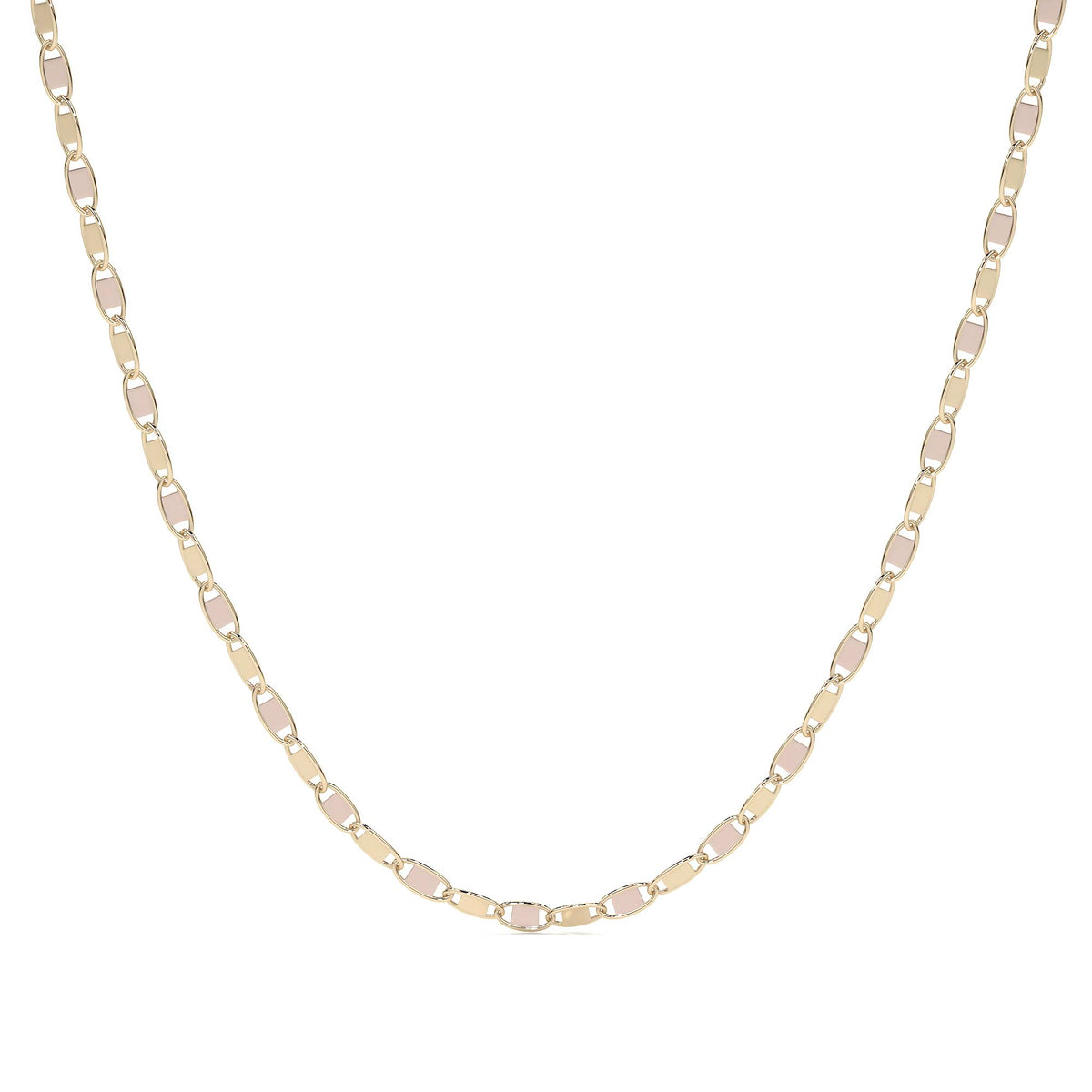 14K Italian Gold Valentino Chain, 40 cm, 1.5 mm Gauge