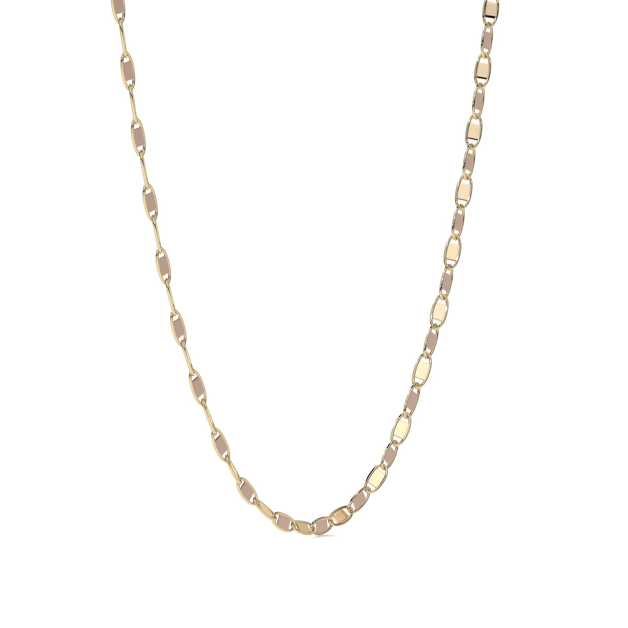 14K Italian Gold Valentino Chain, 2.6mm Gauge, 55cm