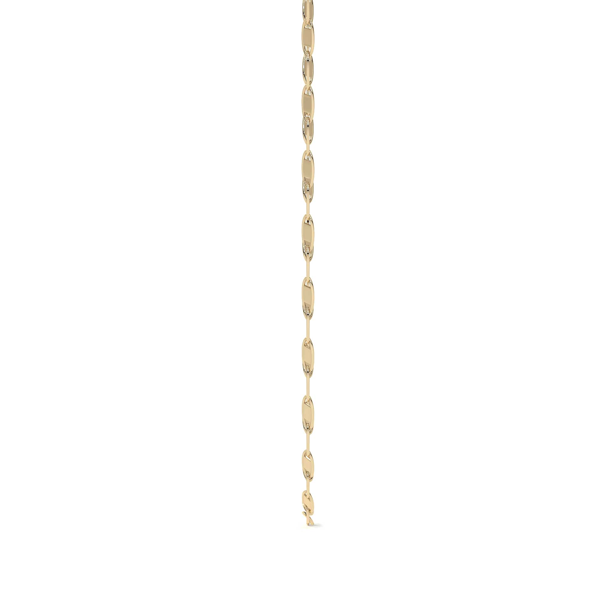 10k Italian Gold Valentino Bracelet, 1.4mm Gauge, 18cm