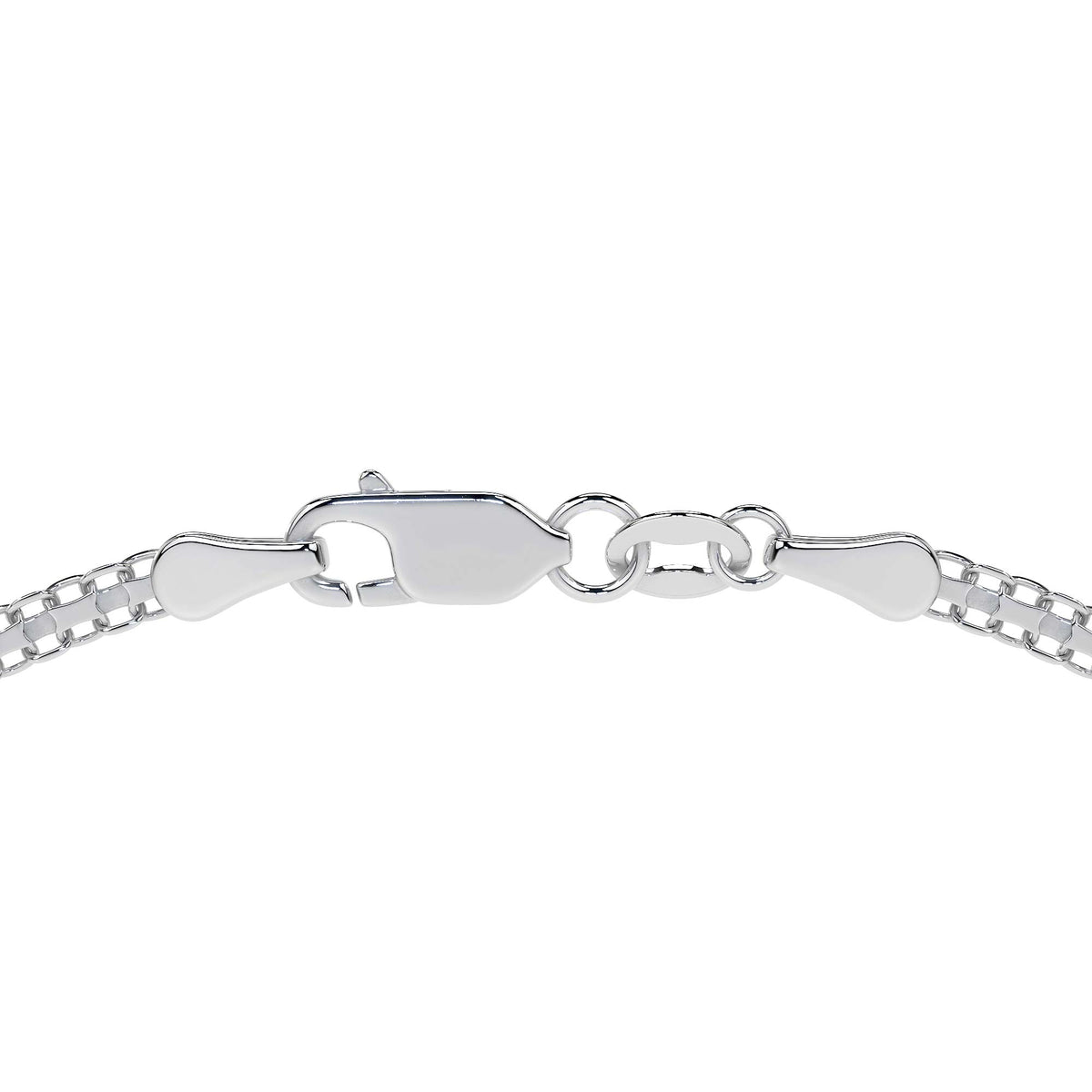 925 Sterling Silver Byzantine Chain, 45 cm, 2.4mm Gauge