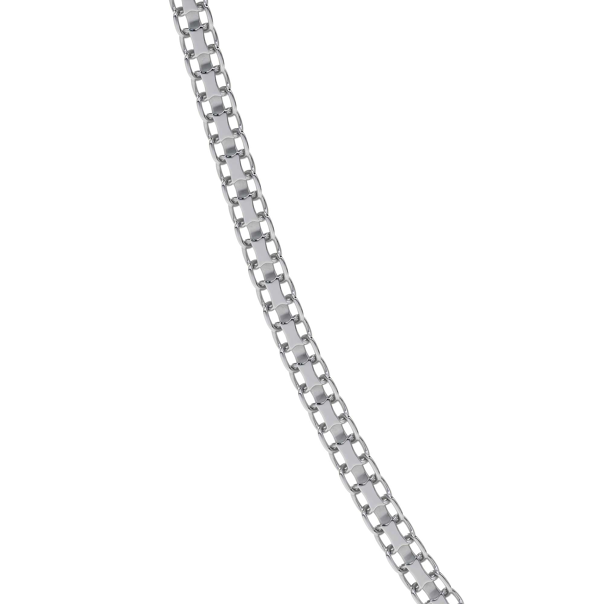 925 Sterling Silver Byzantine Chain, 45 cm, 2.4mm Gauge