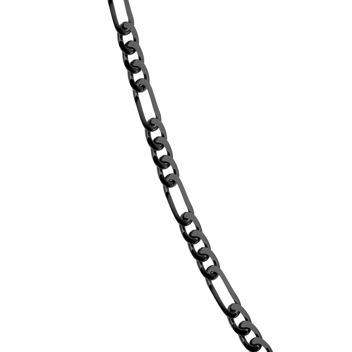 925 Sterling Silver Figaro 3+1 Chain 50 cm 2.5 mm Gauge