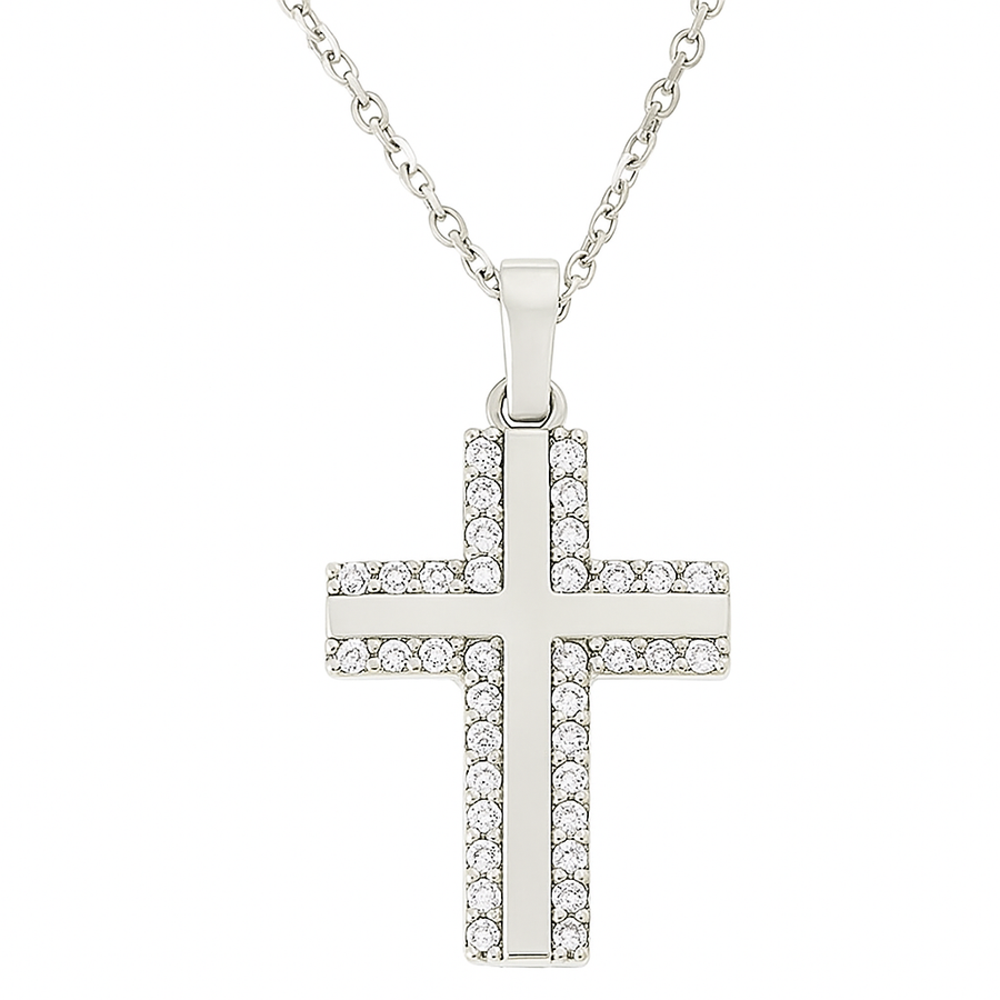 Cross Pendant Necklace for Women, thoughtfully designed in .925 sterling silver