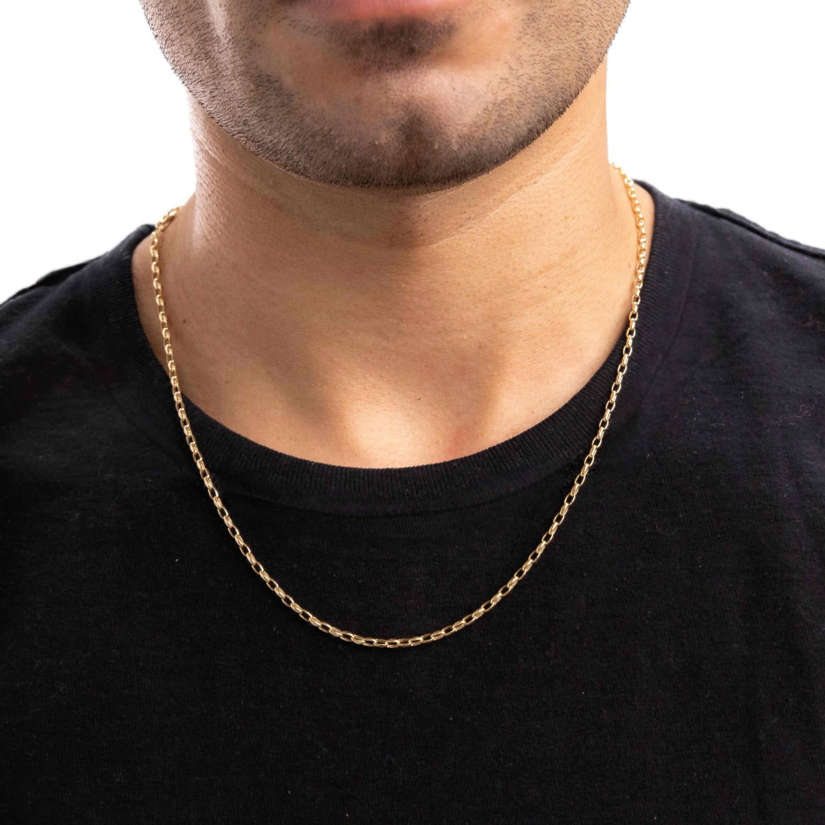 14k Italian Anchor Chain, 55 cm