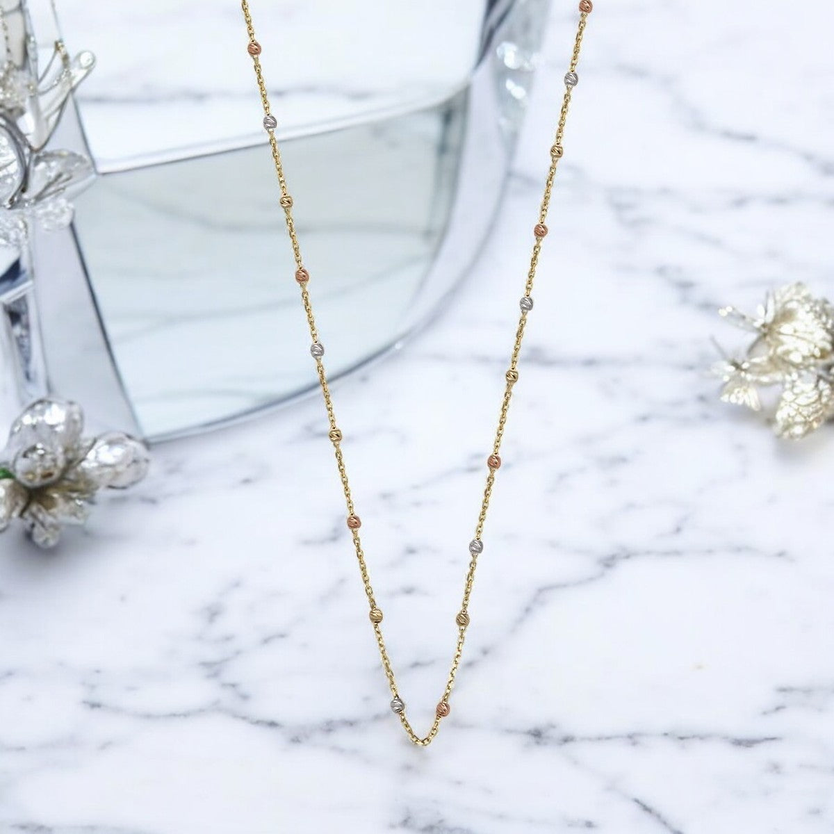 Viviana 14k Gold 50cm Necklace with 2.5mm Ball