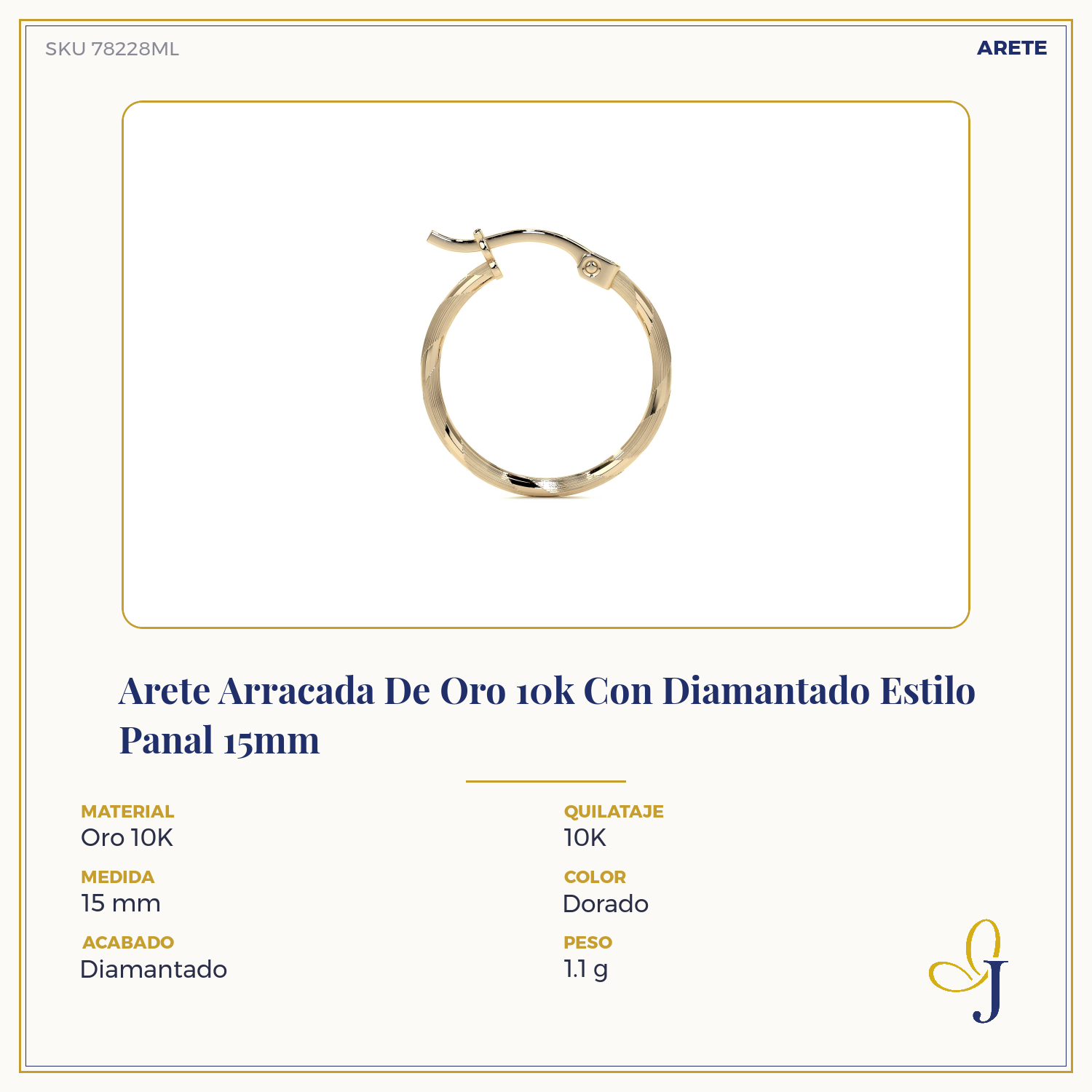 Diamond-Cut Rope Blue Gold Hoop Earring