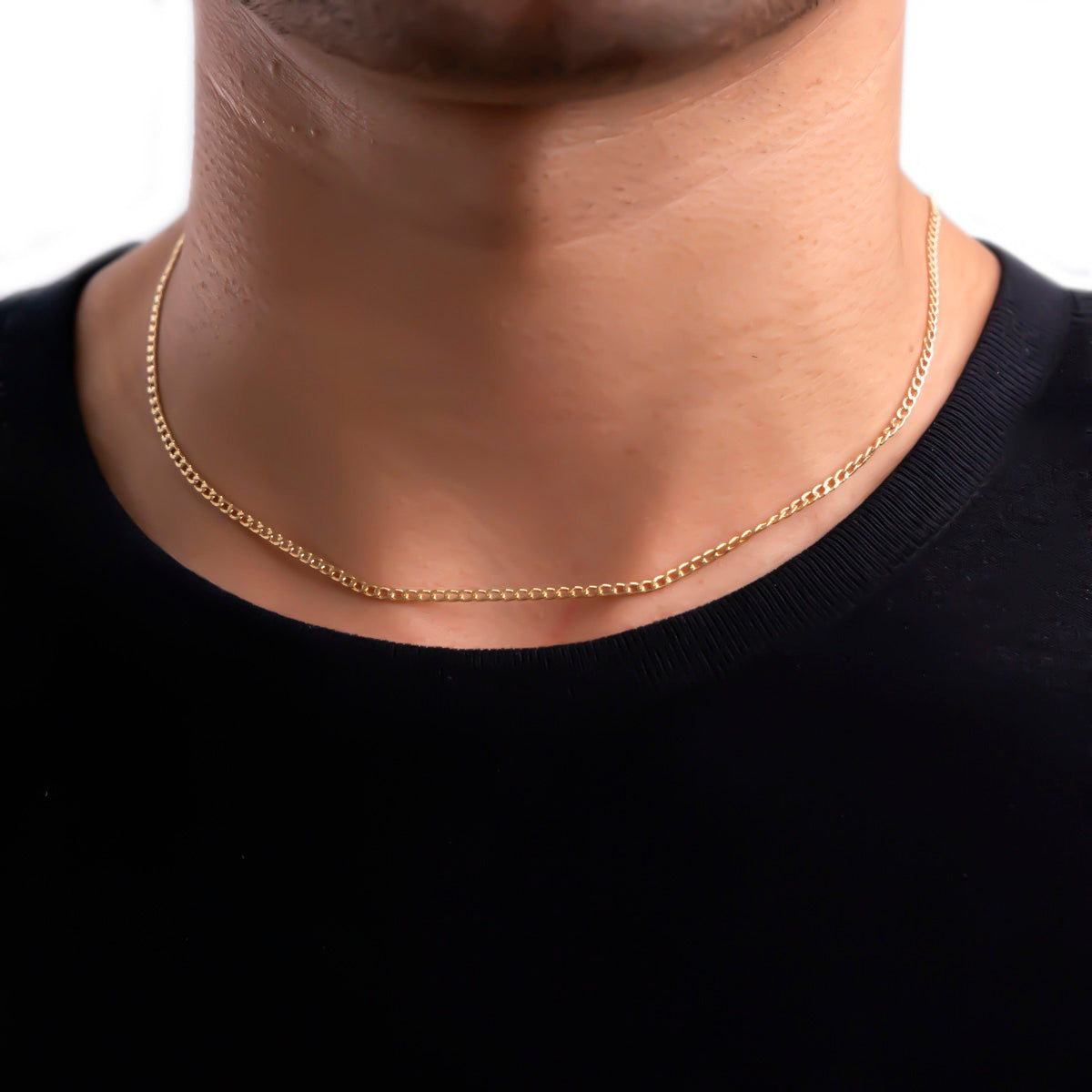 14k Italian Chain, Cuban Style, 2mm Gauge, 60cm