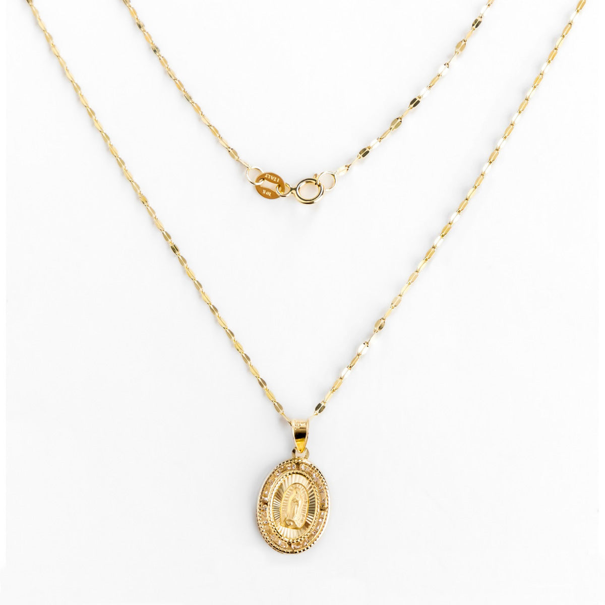 10k Gold Virgin Mary Medal