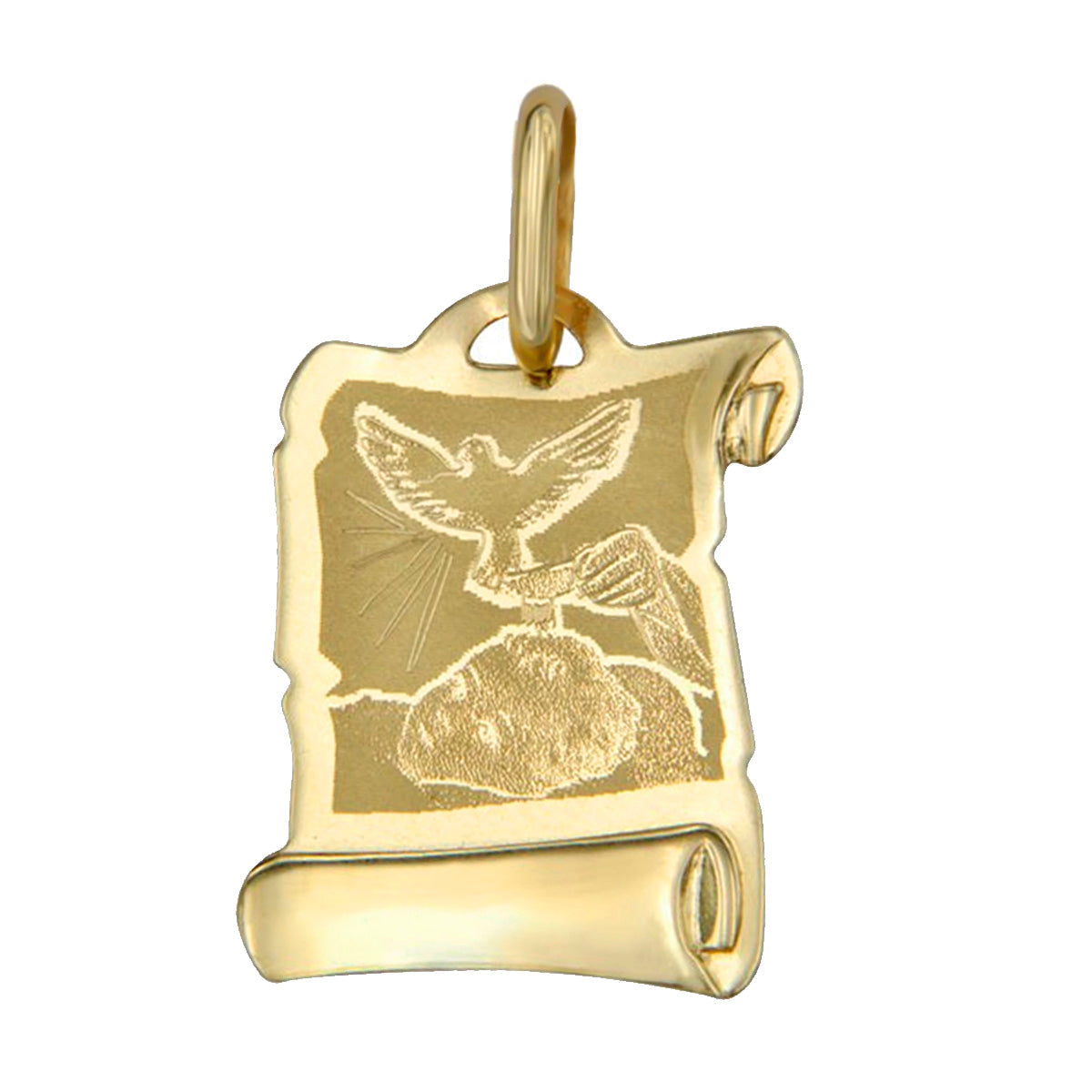 10k Gold Italian Baptism Medal