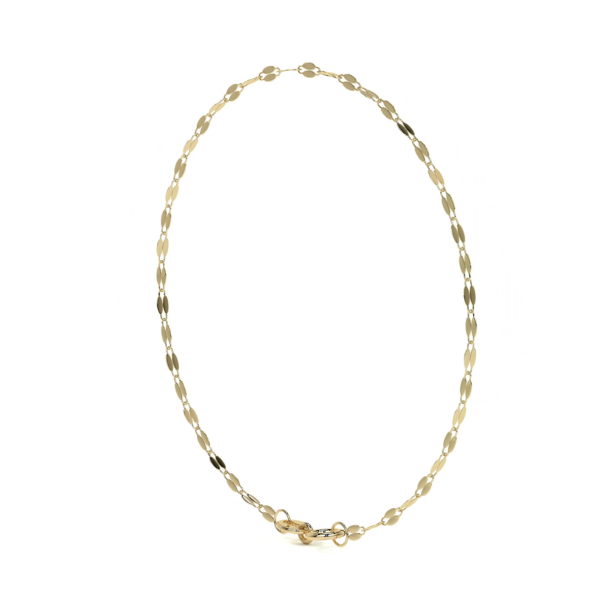 Italian Bracelet 3x1 Serpentine 14K 2.6mm, 18.5cm