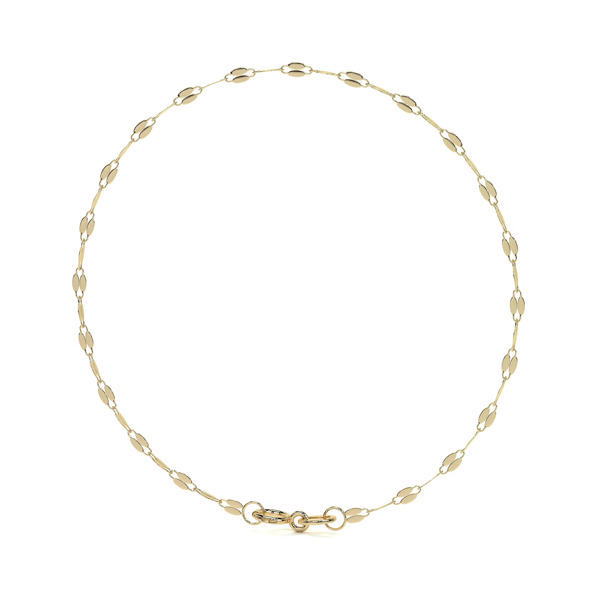 Italian Bracelet 3x1 Serpentine 14K 2.6mm, 18.5cm